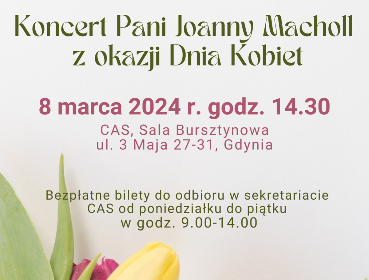 Koncert Joanny Macholl z okazji Dnia Kobiet