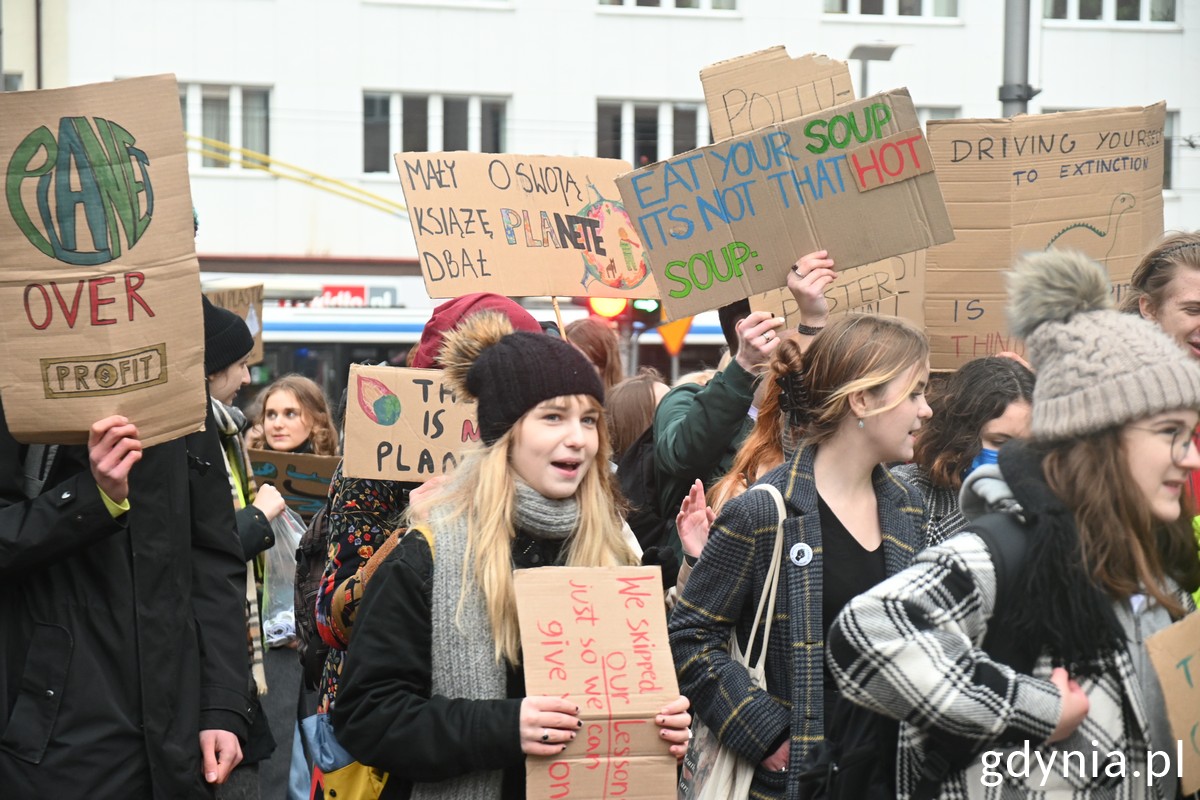 Młodzieżowy Strajk Klimatyczny w Gdyni, fot. Magda Śliżewska