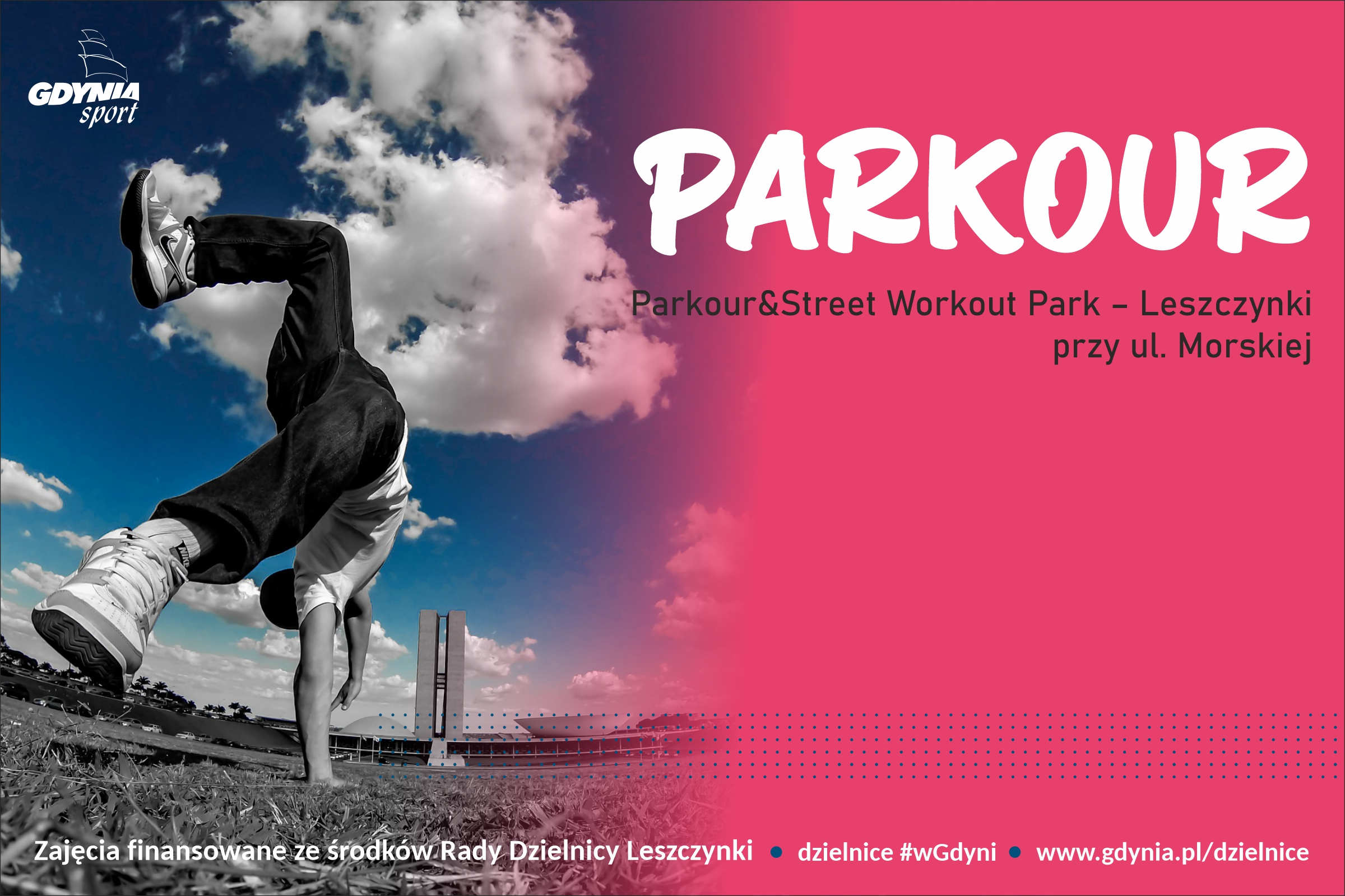 chłopiec wykonujący ćwiczenia na świeżym powietrzu