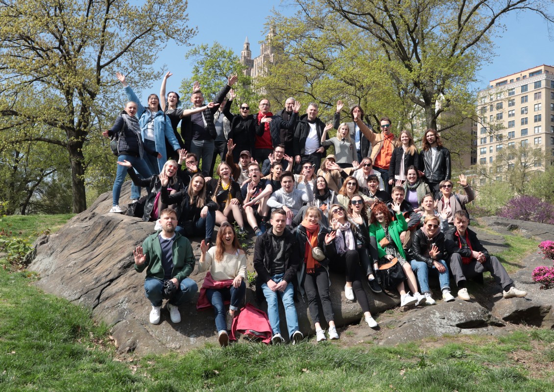 Akademicki Ch&oacute;r Uniwersytetu Morskiego w Central Parku w Nowym Jorku // fot. Katarzyna Białogrodzka