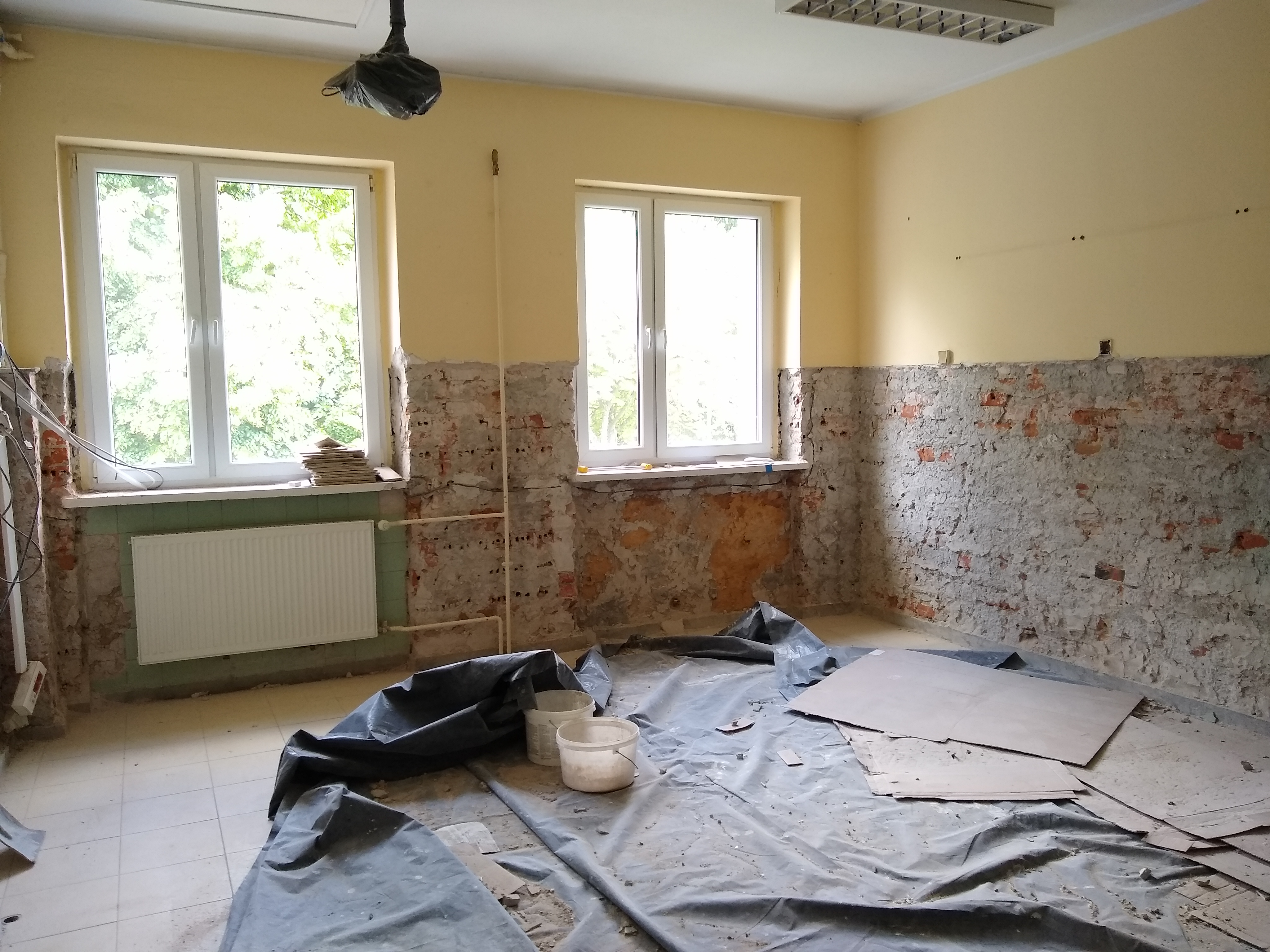 Remonty w Zespole Szk&oacute;ł Specjalnych nr 17 w Gdyni, fot. Jolanta Tomporowska