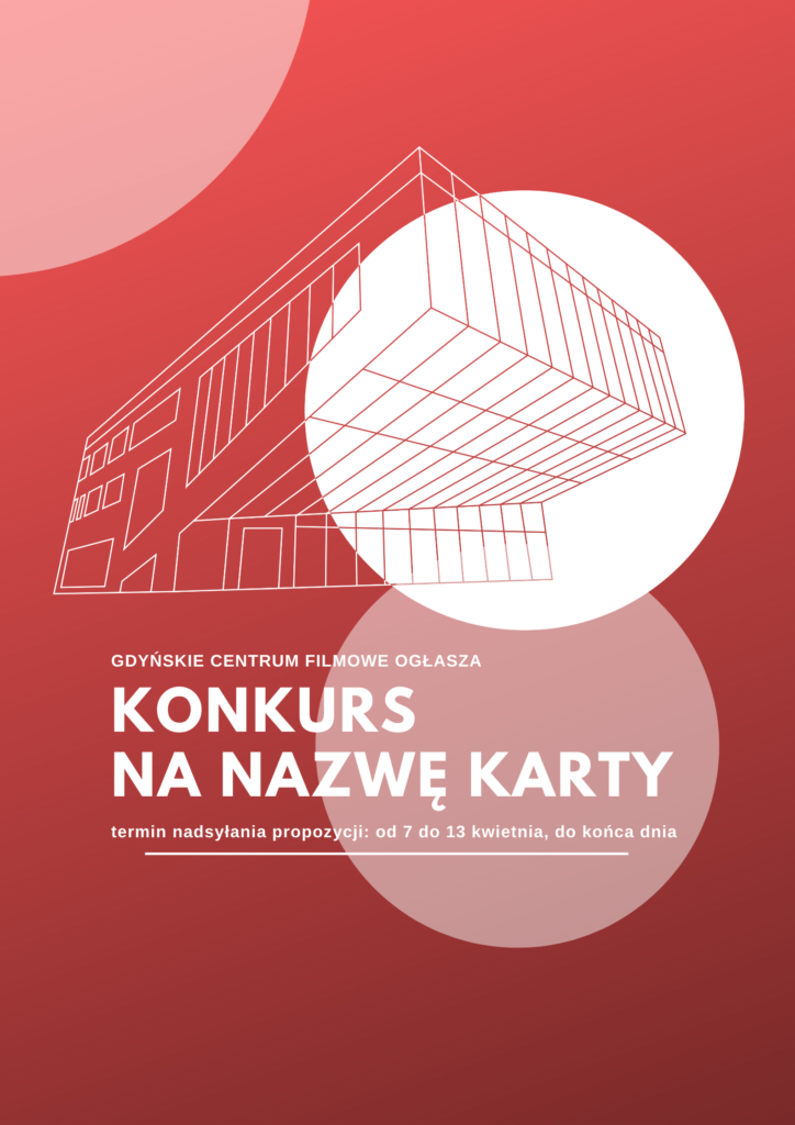 Plakat promujący konkurs, mat. prasowe GCF