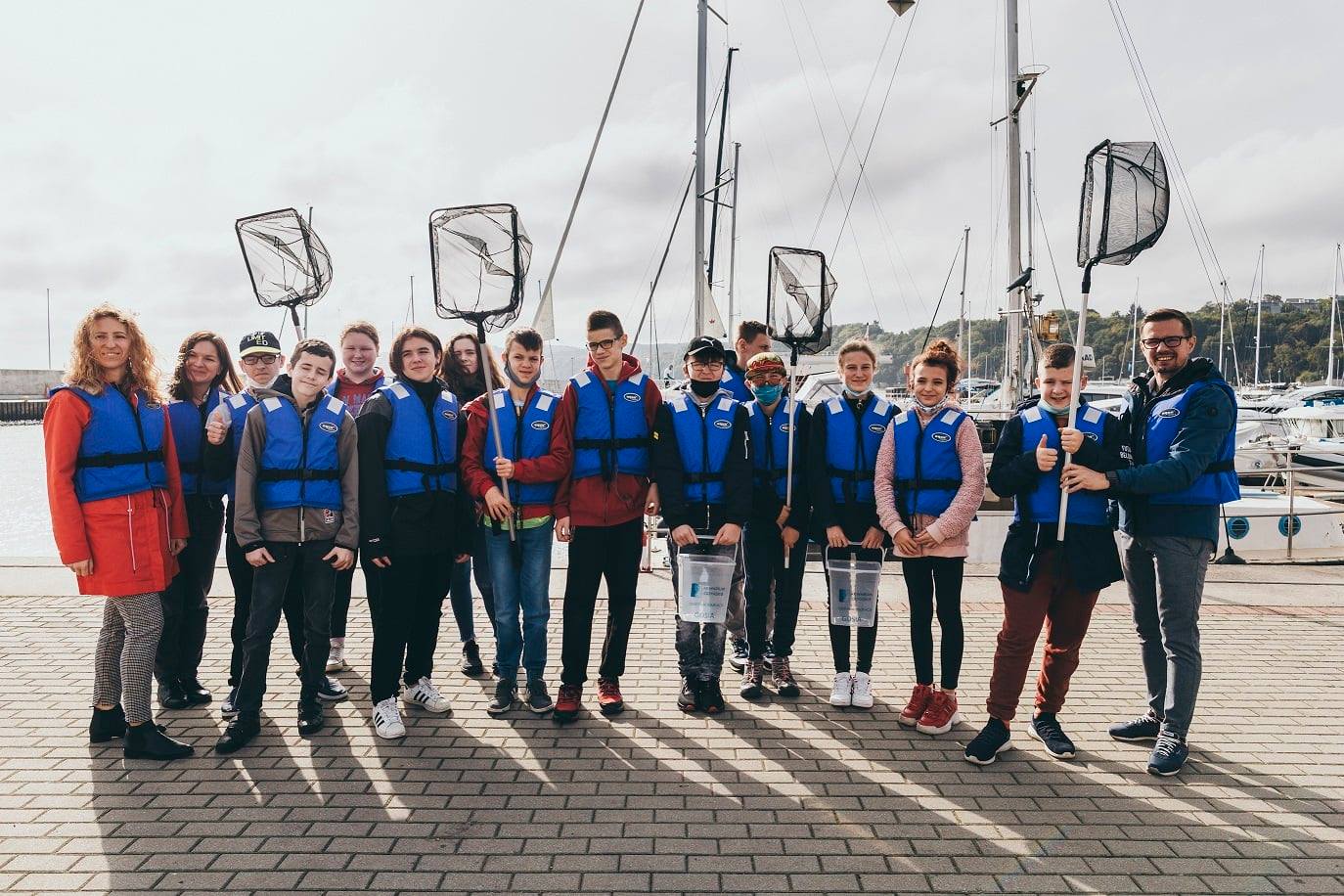 Uczestnicy projektu edukacyjnego, fot. Akwarium Gdyńskie