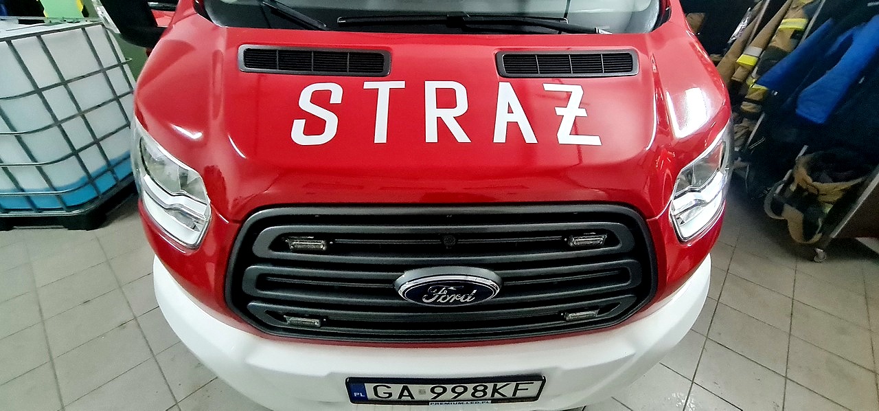 Samoch&oacute;d Lekki Ratownictwa Technicznego w siedzibie OSP Wiczlino. Fot. Zygmunt Gołąb