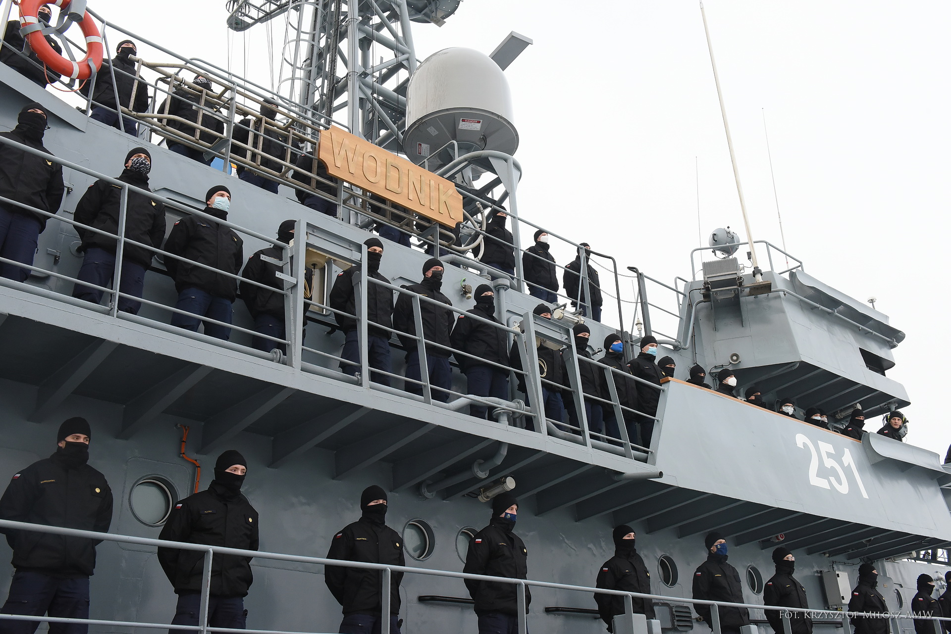 ORP "Wodnik" po powrocie do Portu Wojennego w Gdyni, fot. kpt. mar. Jakub Piechota / 3.FO 