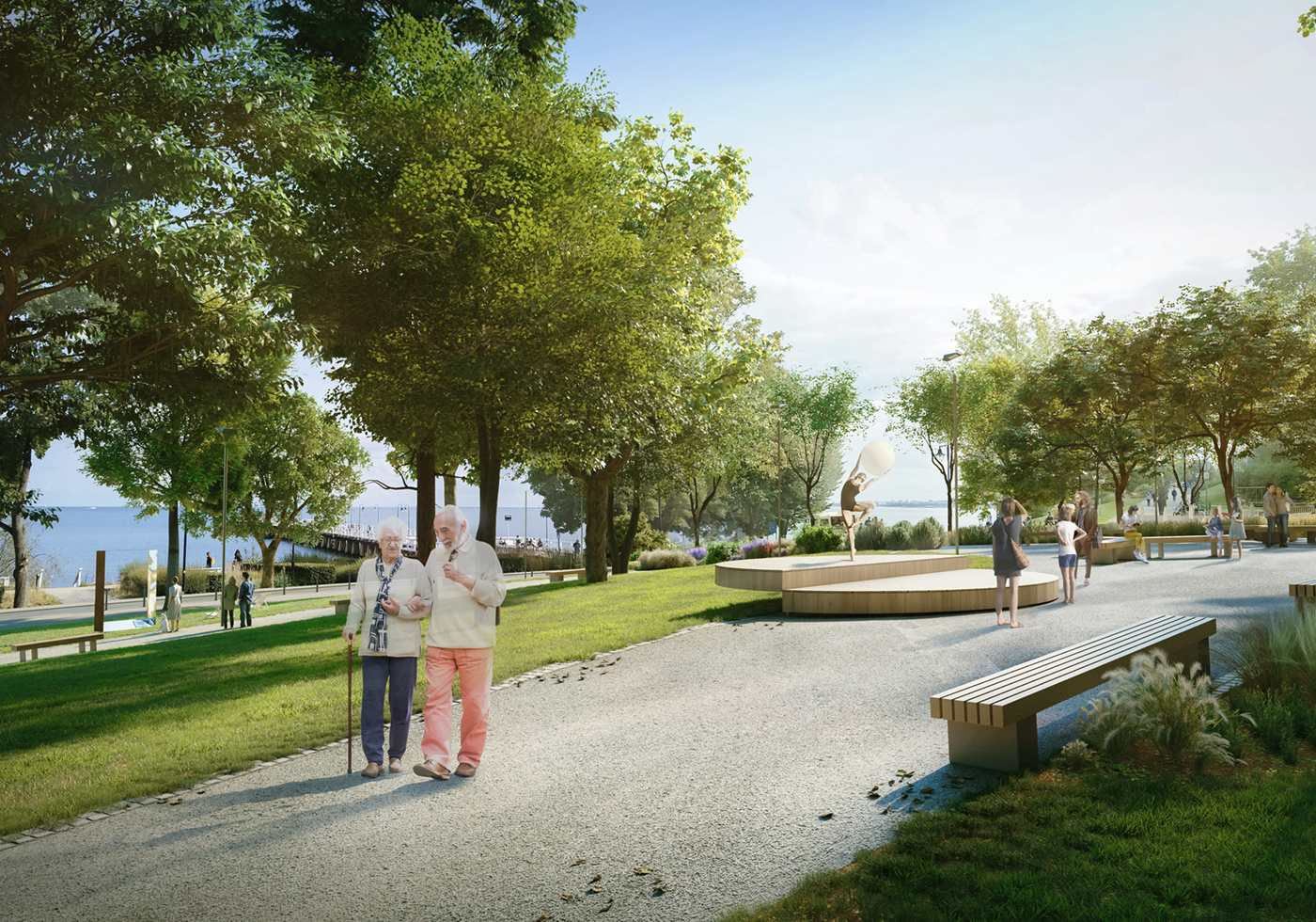 Prezentacja projektu parku Wzg&oacute;rze Mewy. Już wkr&oacute;tce miejsce nabierze nowego blasku // materiały promocyjne Szablowscy Architekci i Grupa Vectra S.A.