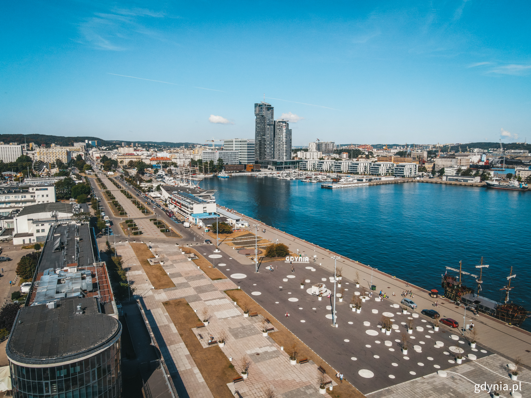 Gdynia, panorama z drona, fot. M. Mielewski