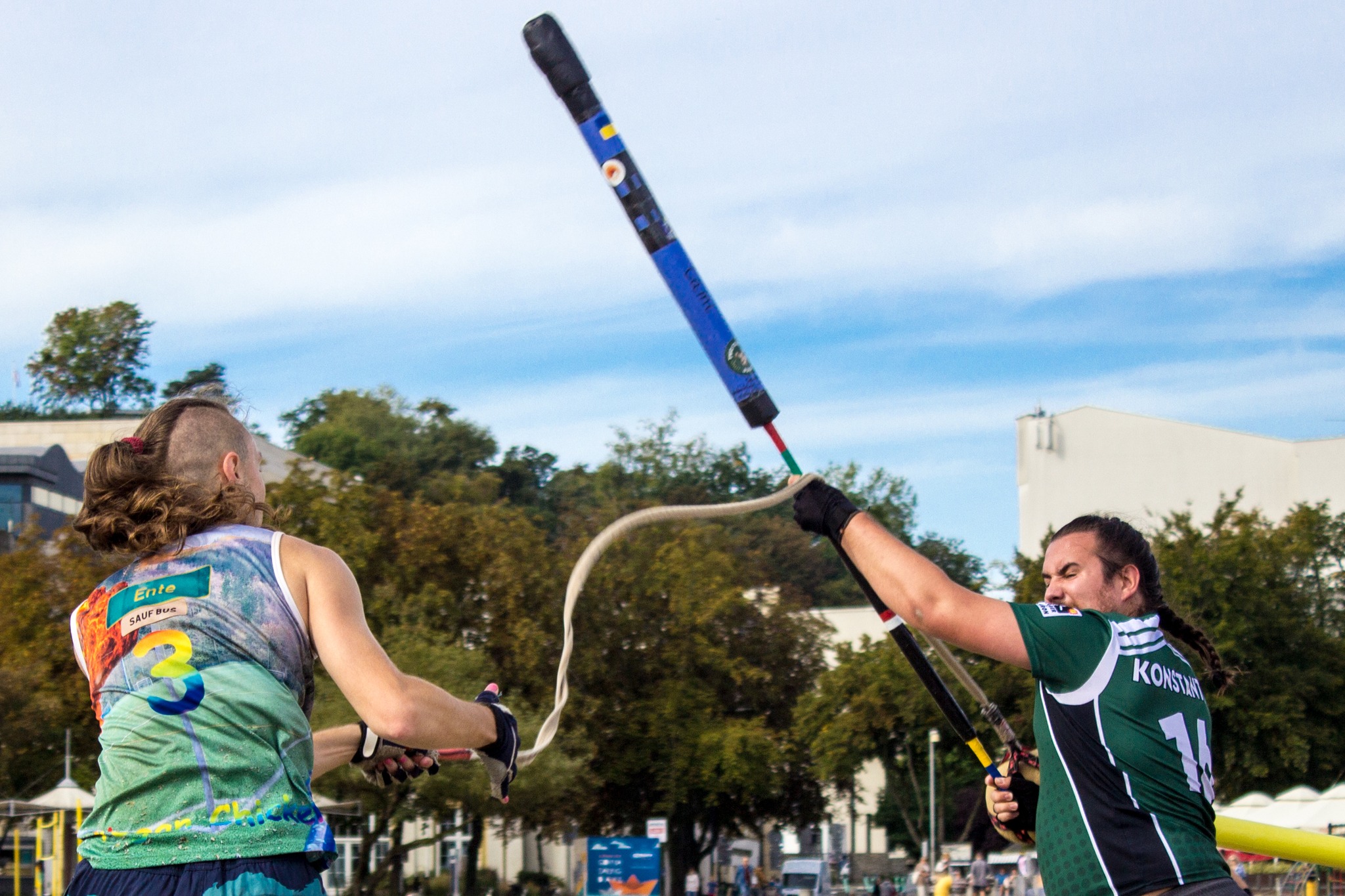 zawodnicy na plaży Gdynia Śr&oacute;dmieście podczas walki