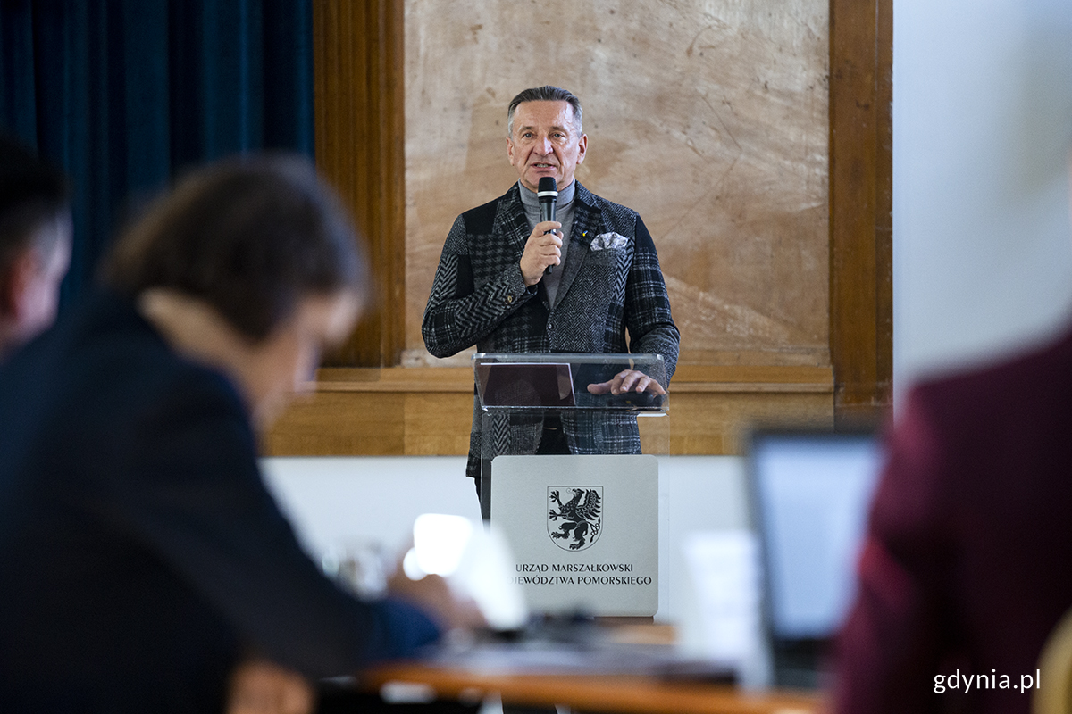Wicemarszałek wojew&oacute;dztwa pomorskiego Leszek Bonna. Fot. Przemysław Kozłowski