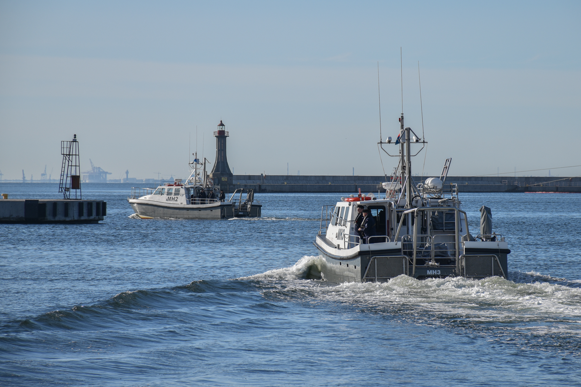 Motor&oacute;wki hydrograficzne w akcji, fot. mł. chor. mar. Maciej Kotkiewicz