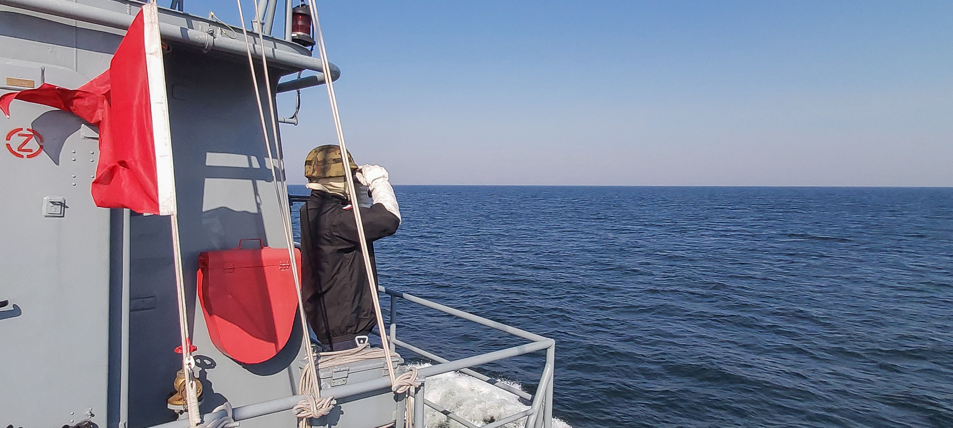 ORP &bdquo;Piorun&rdquo; ćwiczy na Bałtyku // st. mat Łukasz Lewandowski