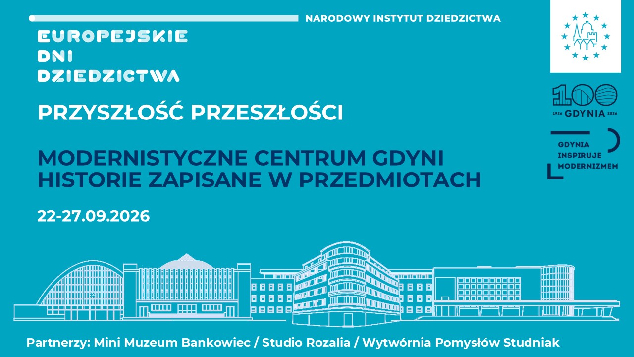 Grafika promująca Europejskie Dni Dziedzictwa w Gdyni