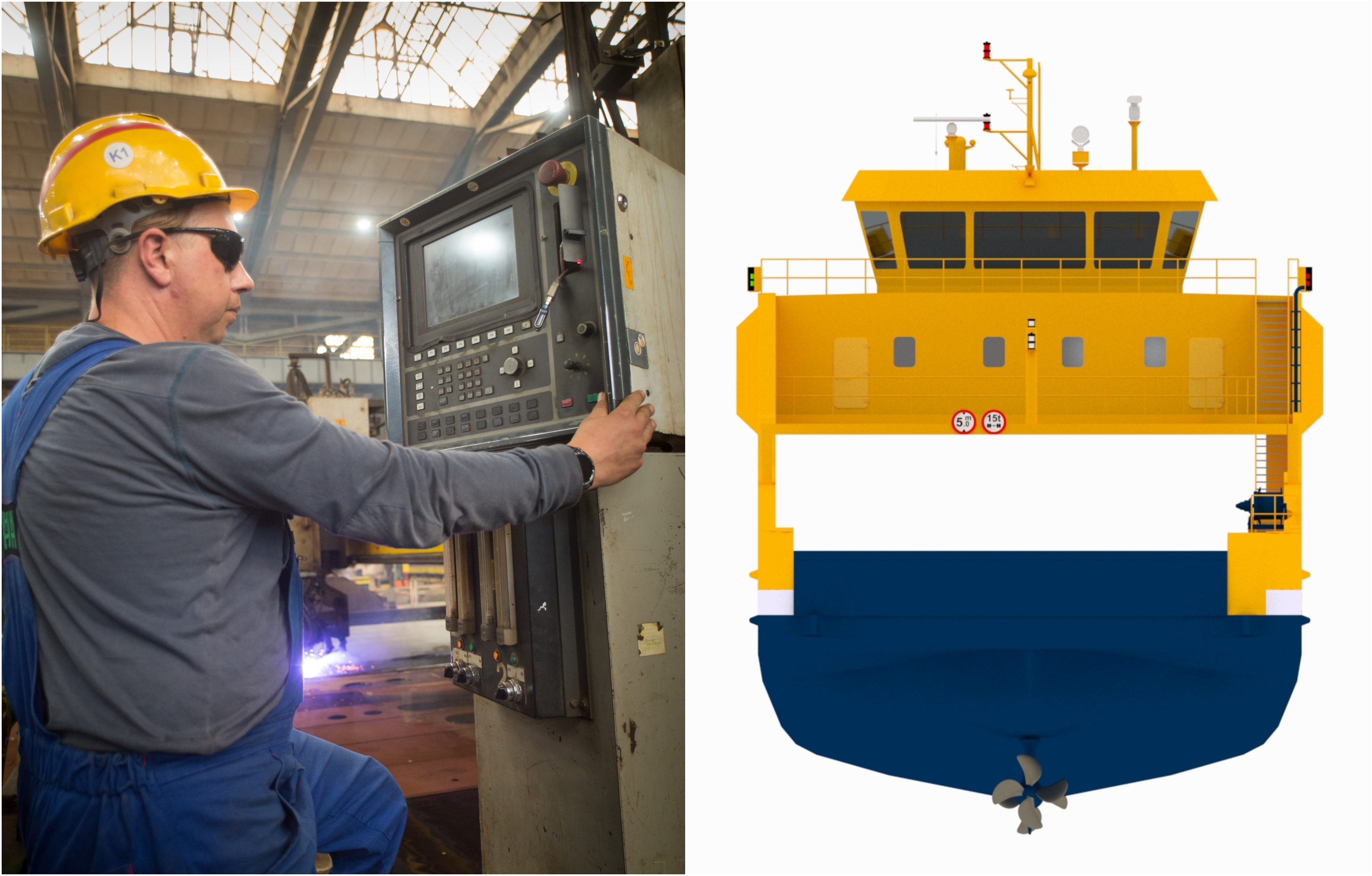 Pierwsze cięcie stali i projekt nowego promu, mat. prasowe