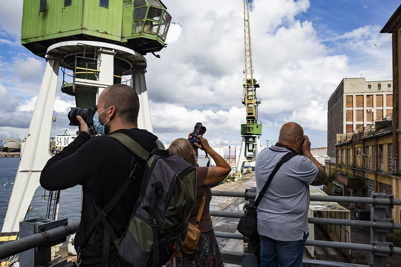 Foto-spacer "Architektura na styku morza". Fot. Przemysław Kozłowski