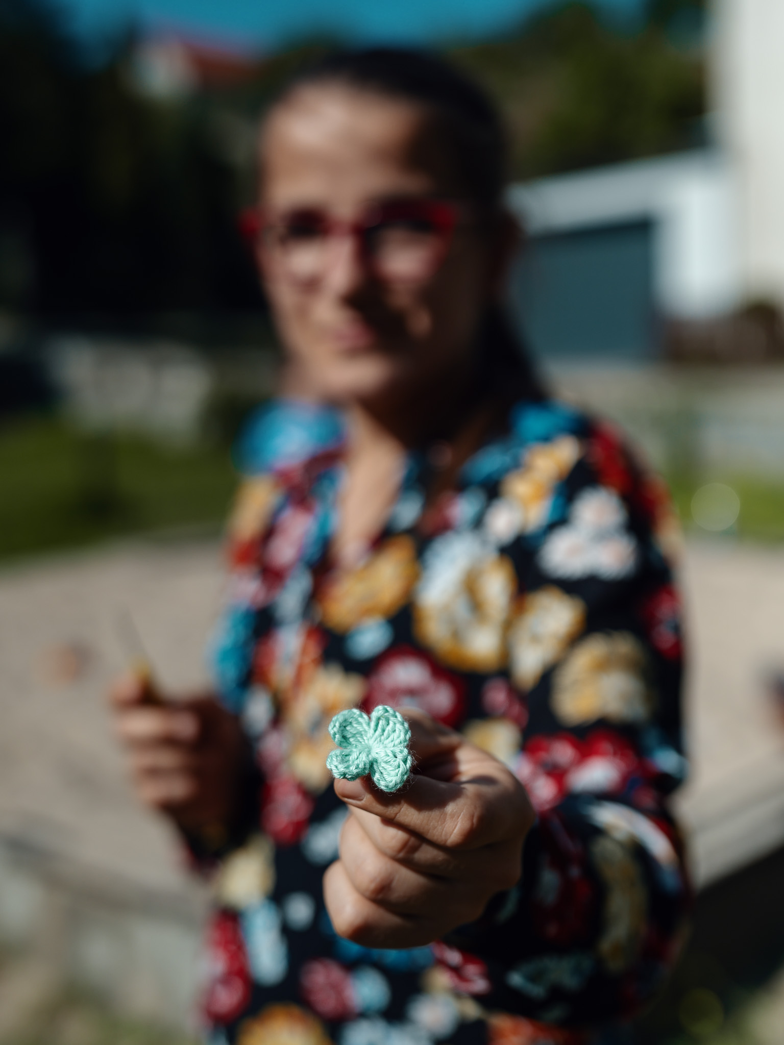 Wielką pasją bohaterki cyklu "Twarze Pomagania" jest szydełkowanie/fot. Dawid Linkowski