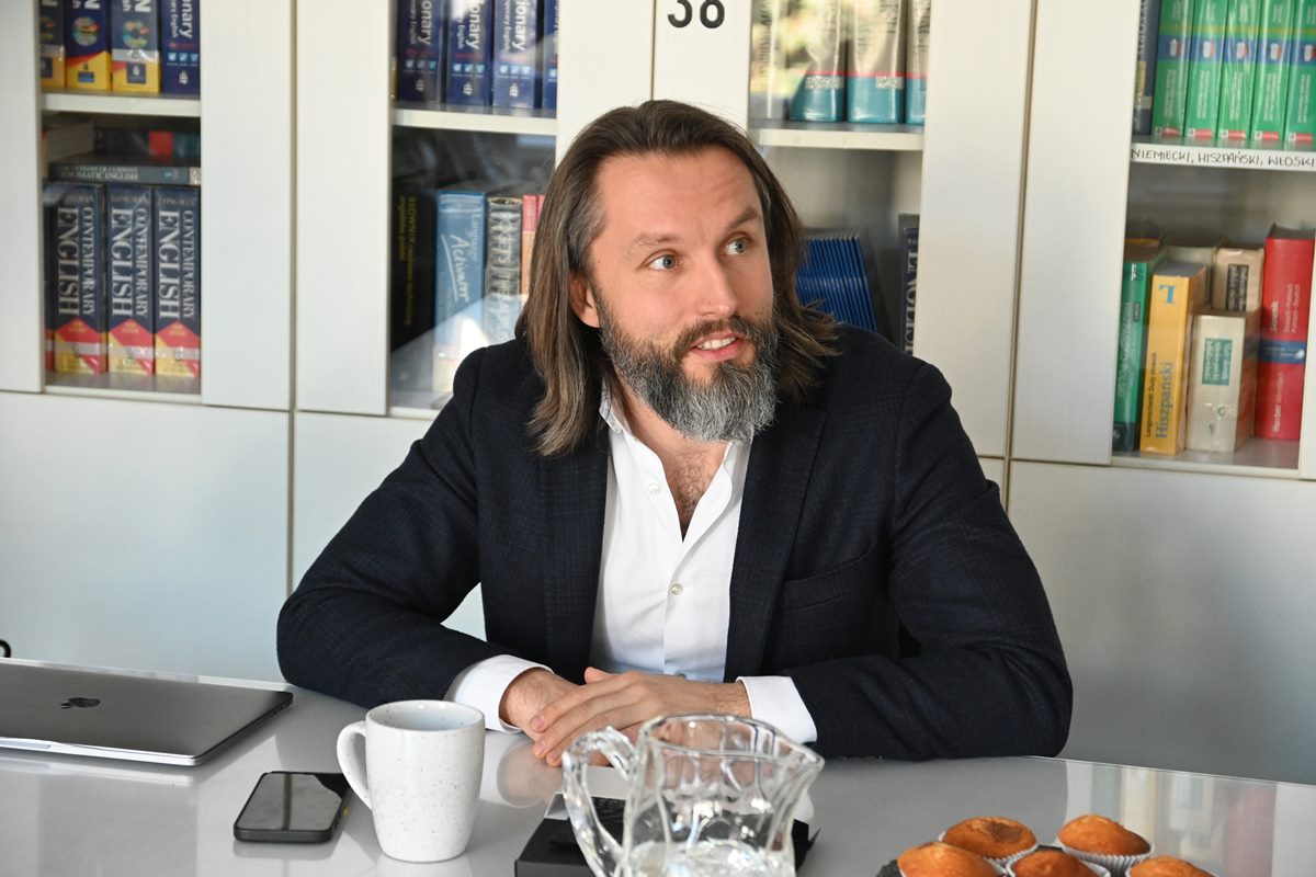 Michał Ciomek &ndash; wiceprezes zarządu Invest Komfort. Fot. Zygmunt Gołąb