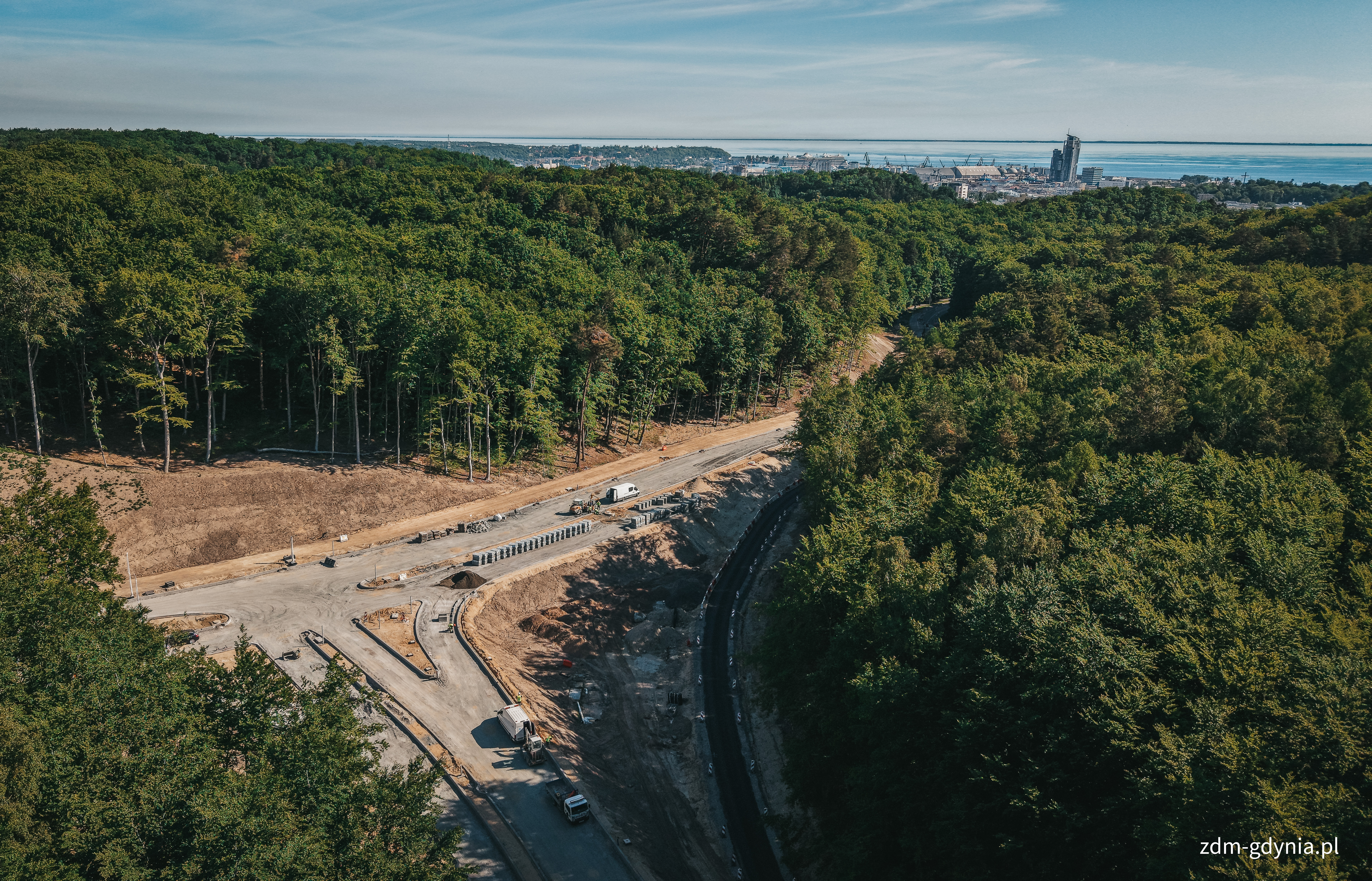 Prace na Obwodnicy Witomina (fot. Marcin Mielewski, ZDM w Gdyni)