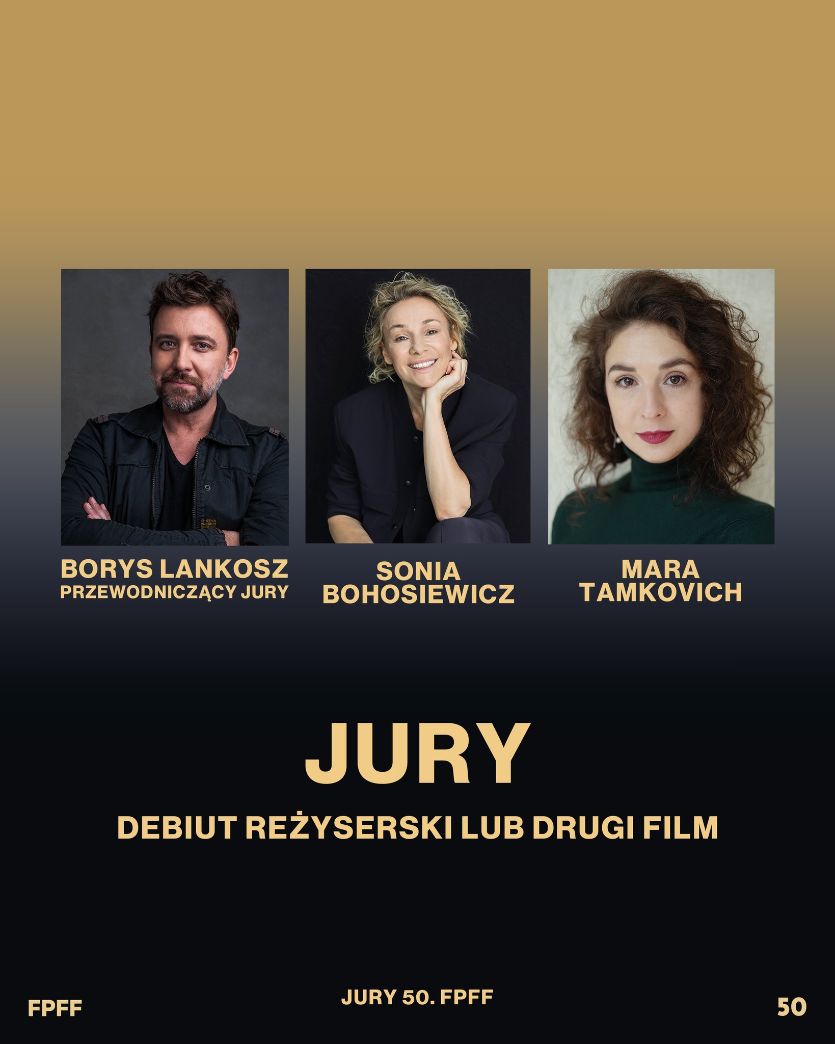 Członkowie jury, kt&oacute;rzy wręczą nagrody za debiut reżyserski lub drugi film, kt&oacute;rzy są wymienieni w artykule
