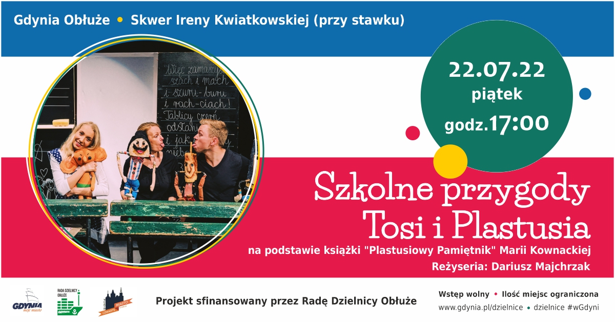 Spektakl pt. &bdquo;Szkolne przygody Tosi i Plastusia"