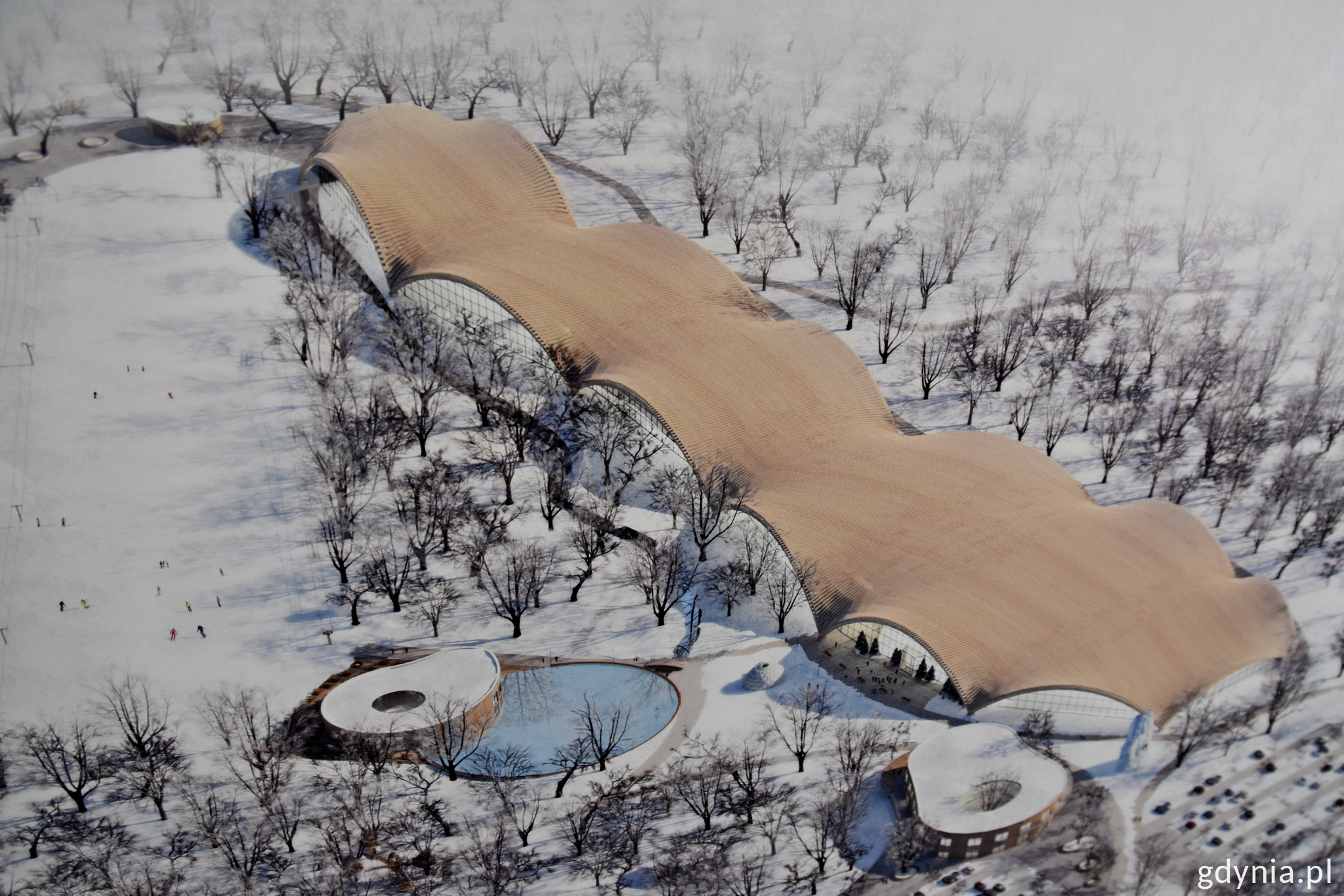 Projekt krytego stoku narciarskiego na g&oacute;rze Donas autorstwa Dominiki Walkusz // fot. Paweł Kukla