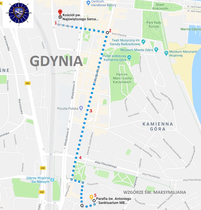 Mapa orszaku // materiały prasowe