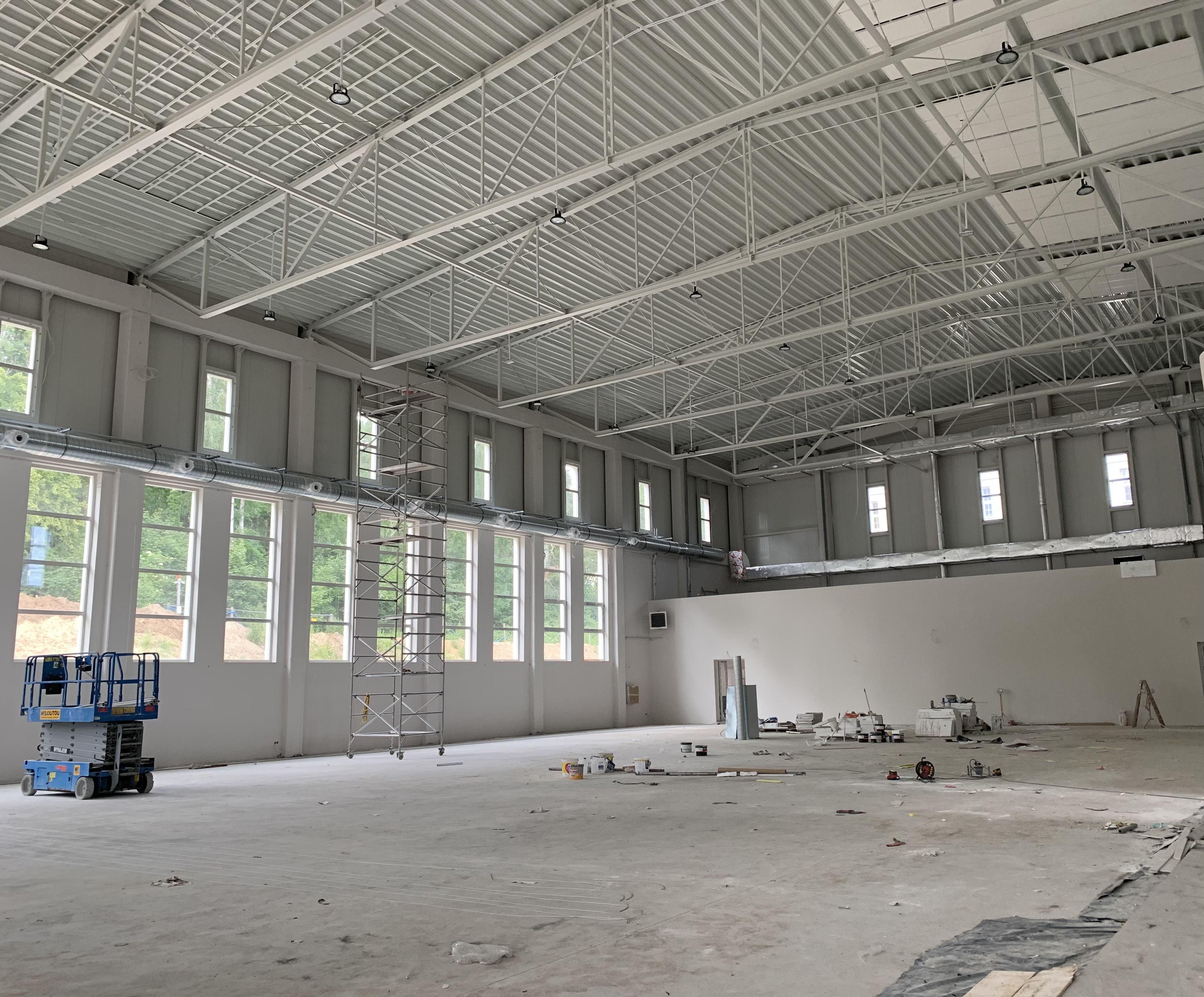 budnek hali sportowej przy ul. Morskiej // fot. D.Matejczyk, WI UM Gdyni