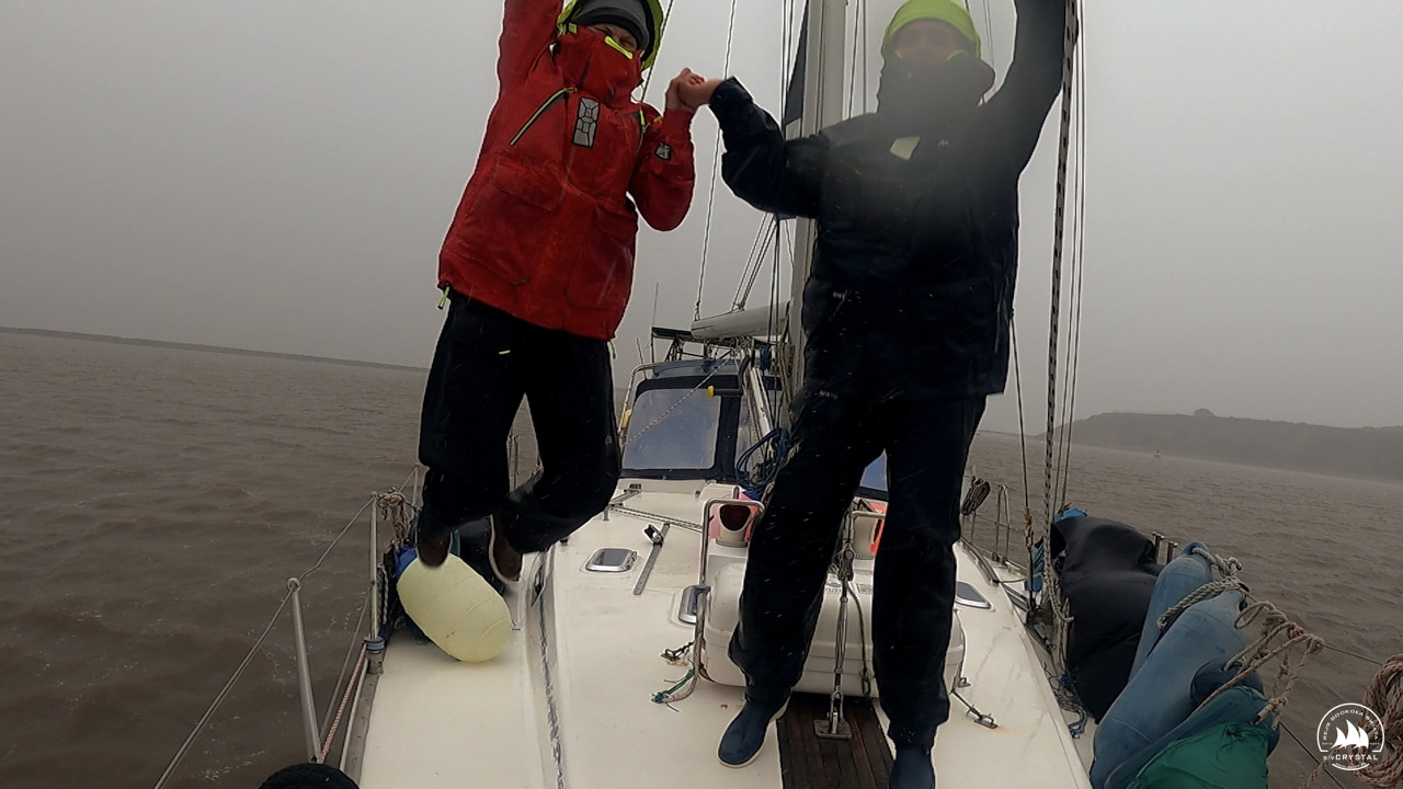 Ola Rapp i Michał Palczyński na jachcie "Crystal", źr&oacute;dło: www.facebook.com/RejsDookolaSwiata