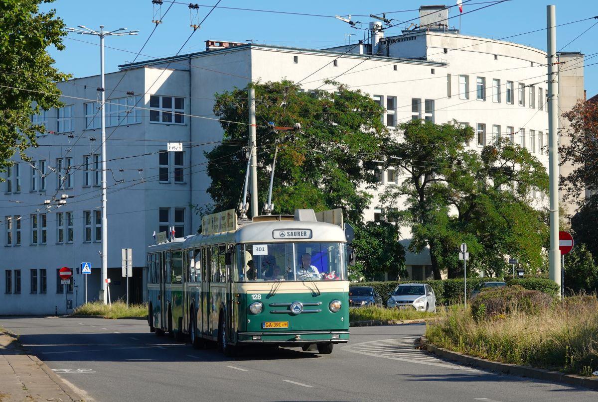 Trolejbus Saurer w Gdyni