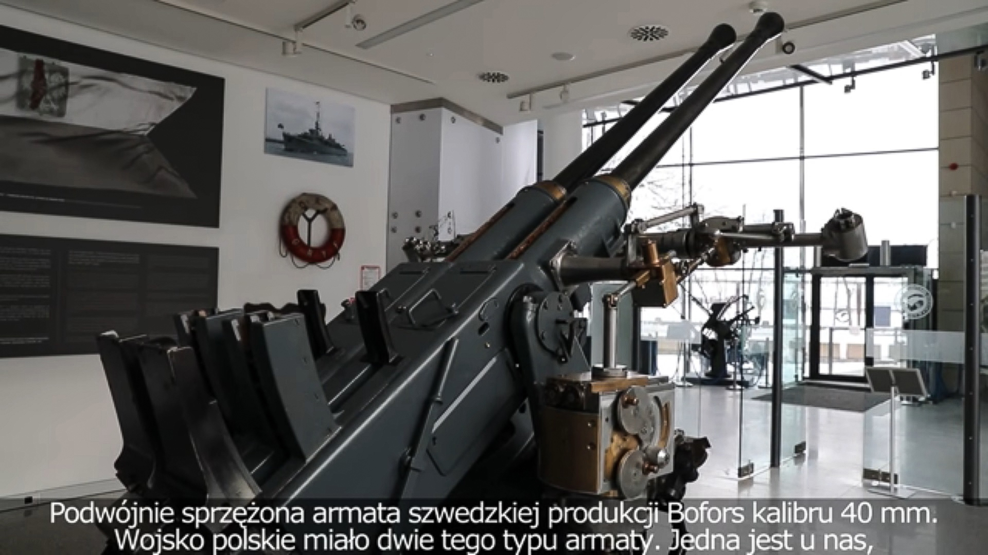 Armata Boforsa, źr&oacute;dło: Muzeum Marynarki Wojennej
