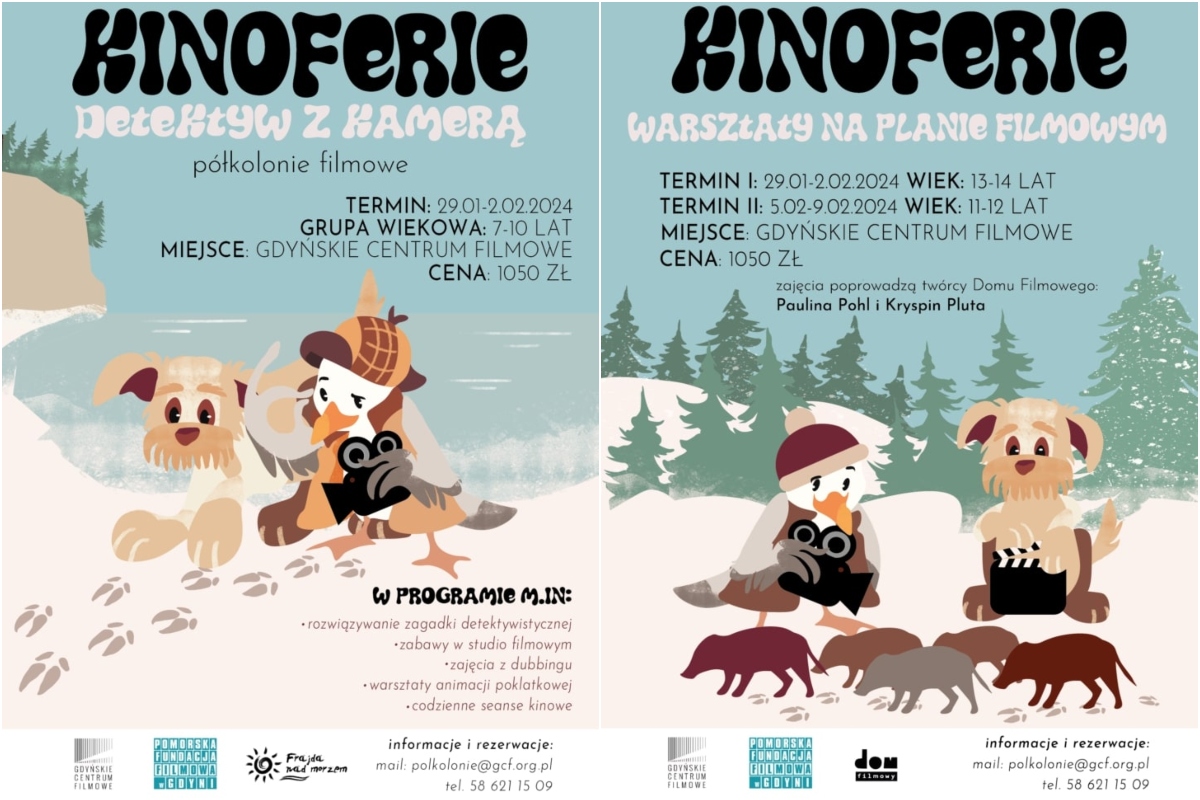 Kinoferie &bdquo;Detektyw z kamerą&rdquo; i Kinoferie &bdquo;Warsztaty na planie filmowym&rdquo;