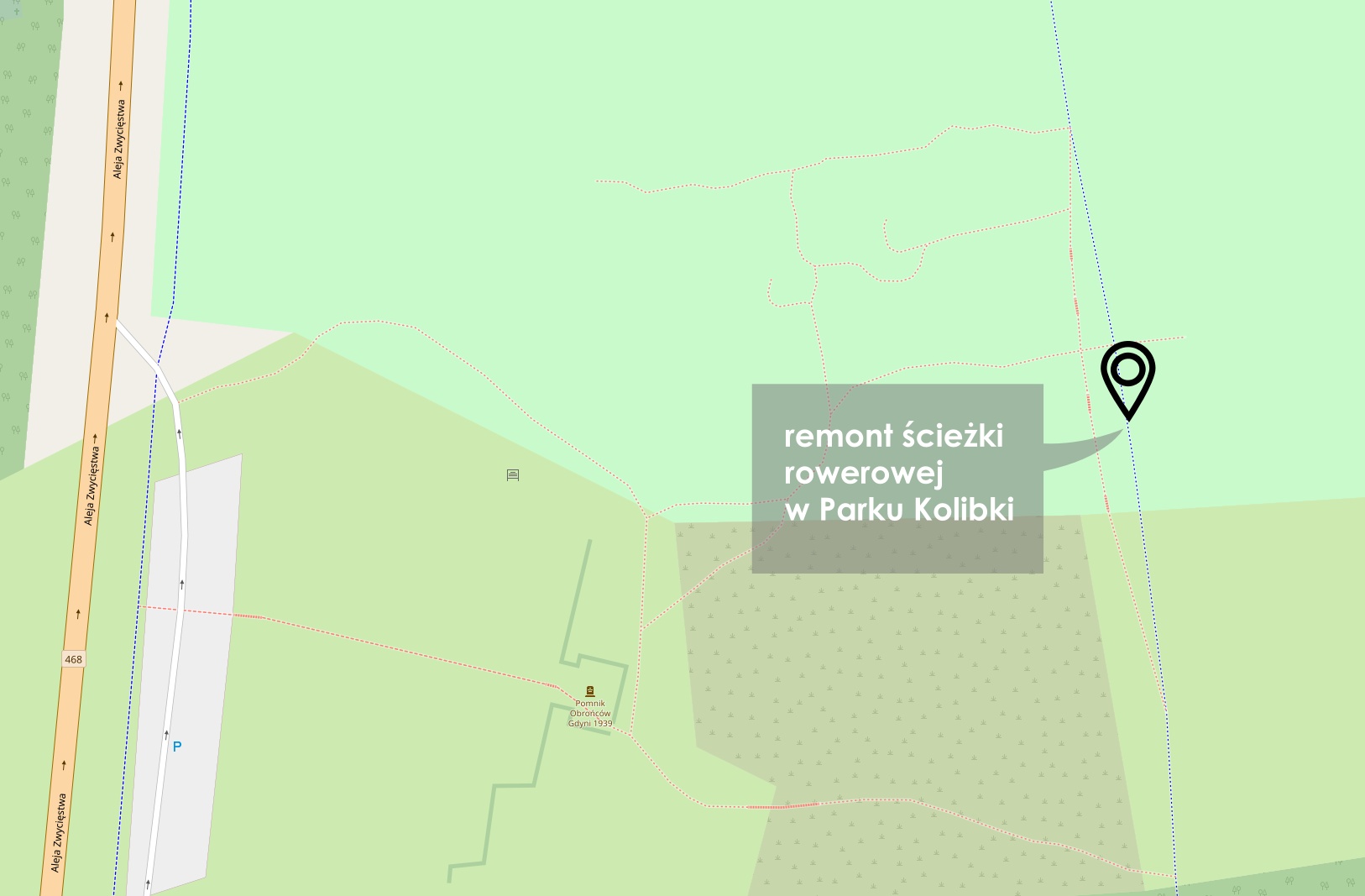 miejsce zaznaczone na mapie