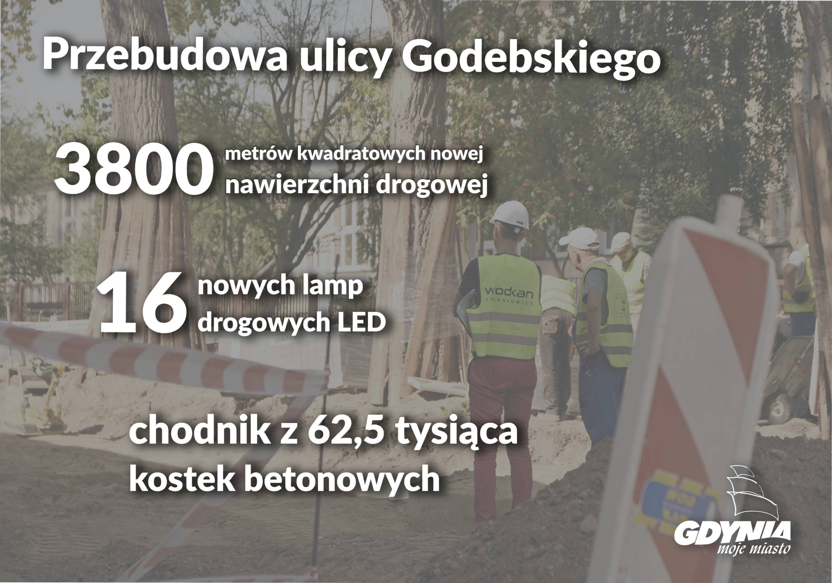 Infografika dotycząca przebudowy Godebskiego