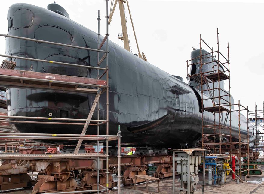 Okręt przechodzi szereg prac w PGZ Stoczni Wojennej, kt&oacute;re przystosują go do nowej roli, fot. Henryk Nagrodzki / Muzeum Marynarki Wojennej w Gdyni