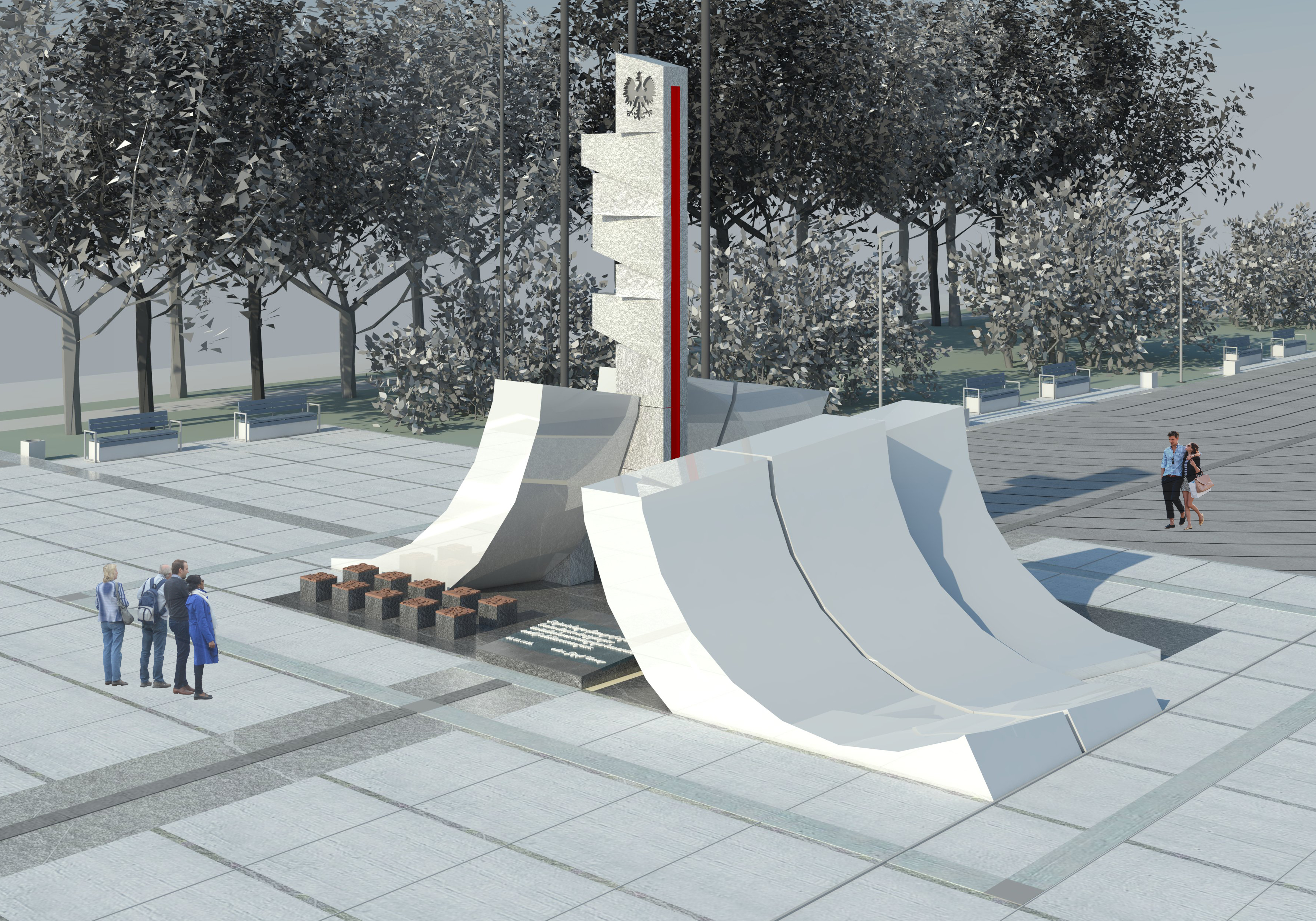 Projekt pomnika Polski Morskiej, proj. arch.prof. Andrzej Getter