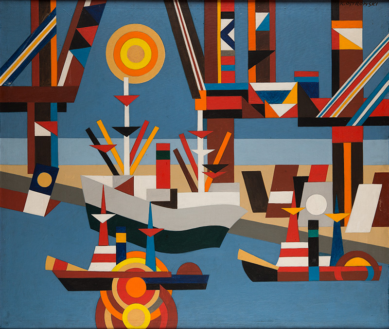 Obraz Kazimierza Ostrowskiego &bdquo;Port II&rdquo;