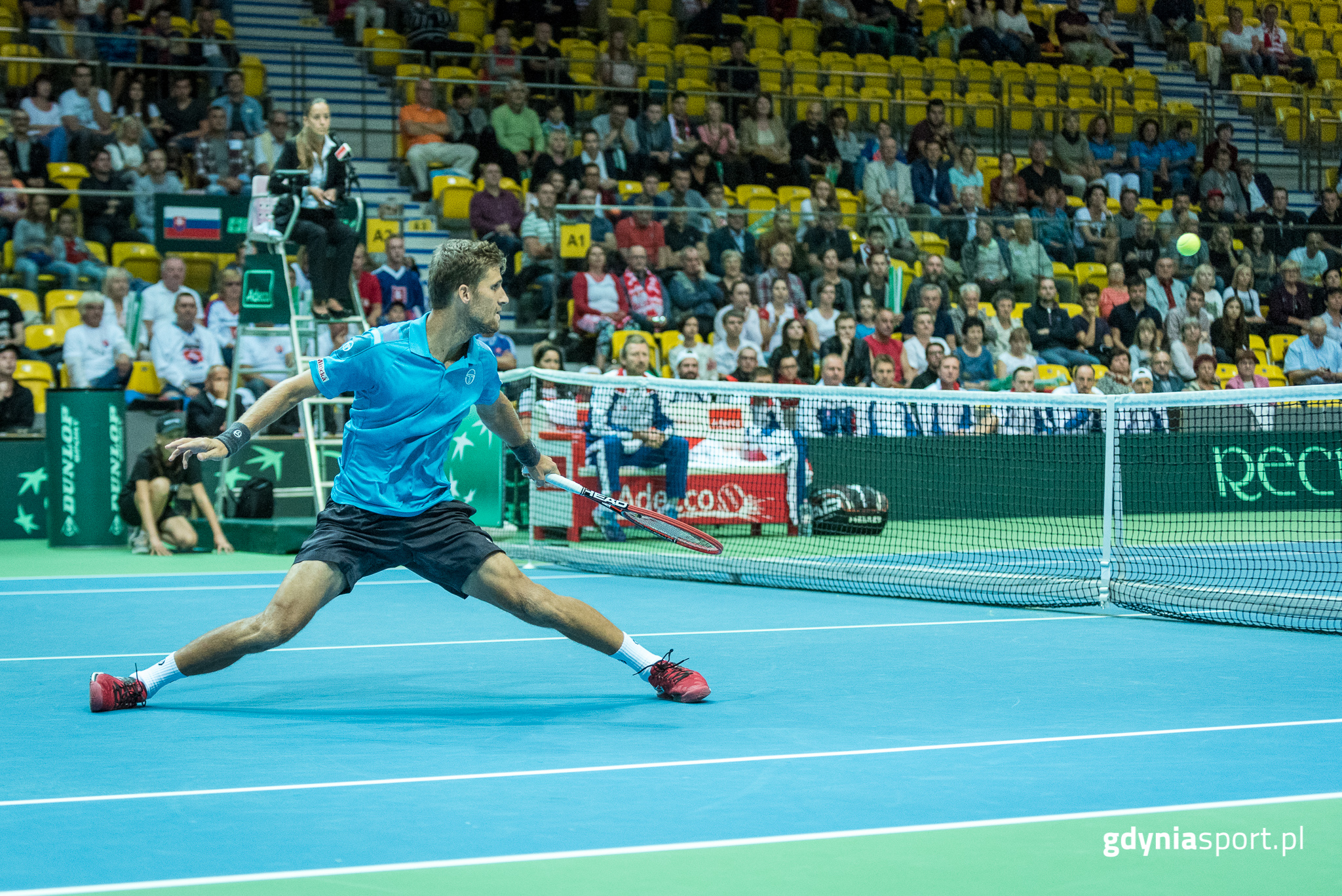 Mecz Pucharu Davisa w 2015 roku. W Gdyni reprezentanci Polski zmierzyli się ze Słowakami