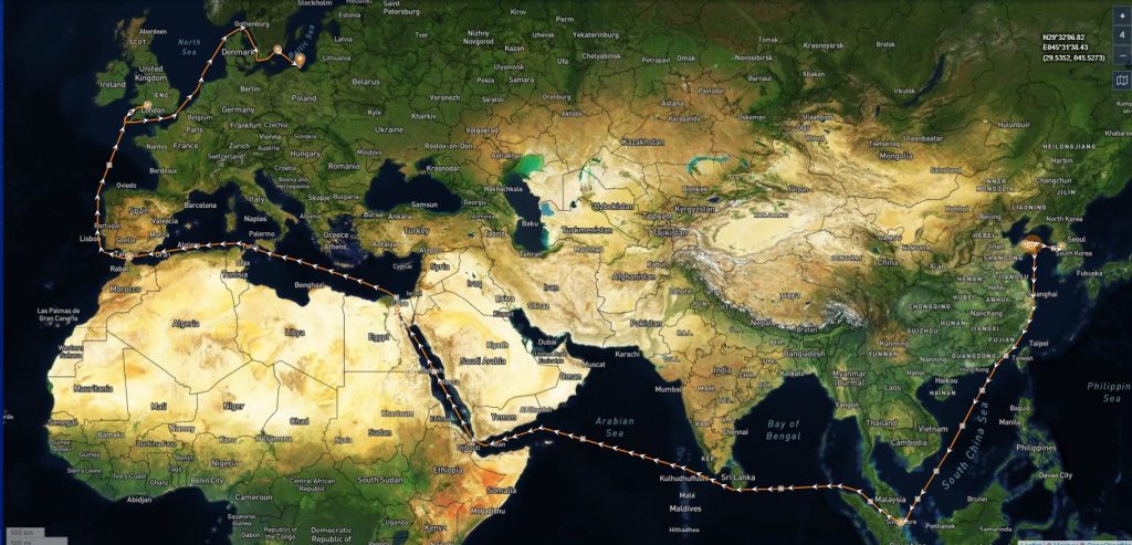 Trasa promu &bdquo;Stena Ebba&rdquo; // mat. prasowe Stena Line