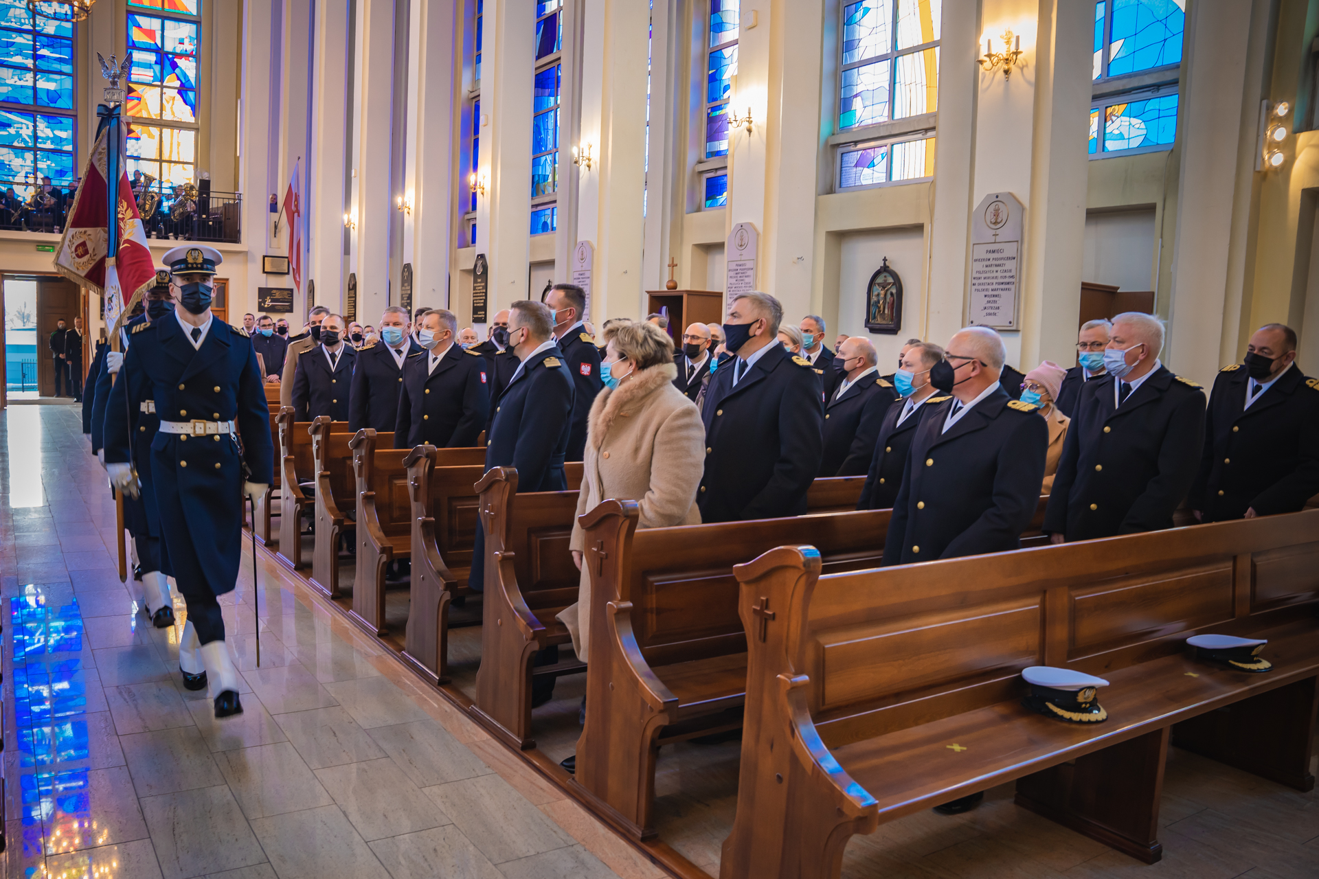 Msza święta w Kościele Garnizonowym MW na Oksywiu. Fot. st. chor. szt. mar. Piotr Leoniak