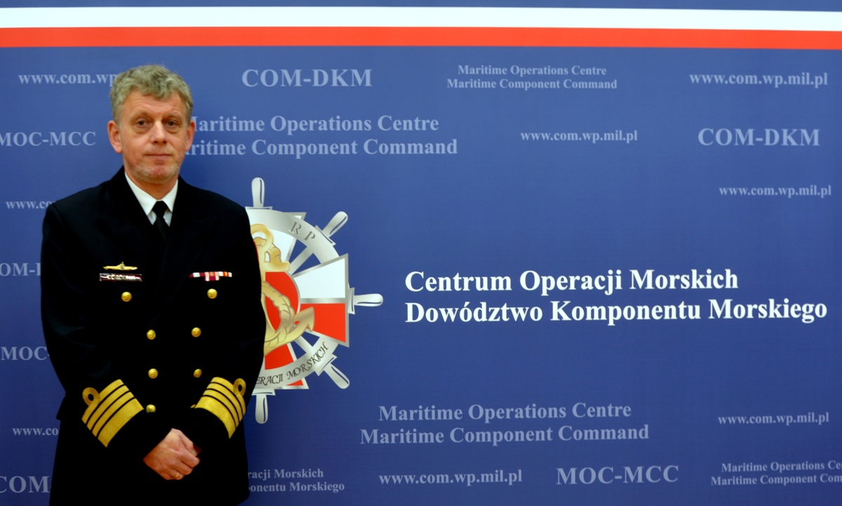 Komandor Andrzej Ogrodnik - od 1 lutego tego roku nowy dow&oacute;dca 3. Flotylli Okręt&oacute;w Marynarki Wojennej w Gdyni, fot. mat. prasowe COM-DKM