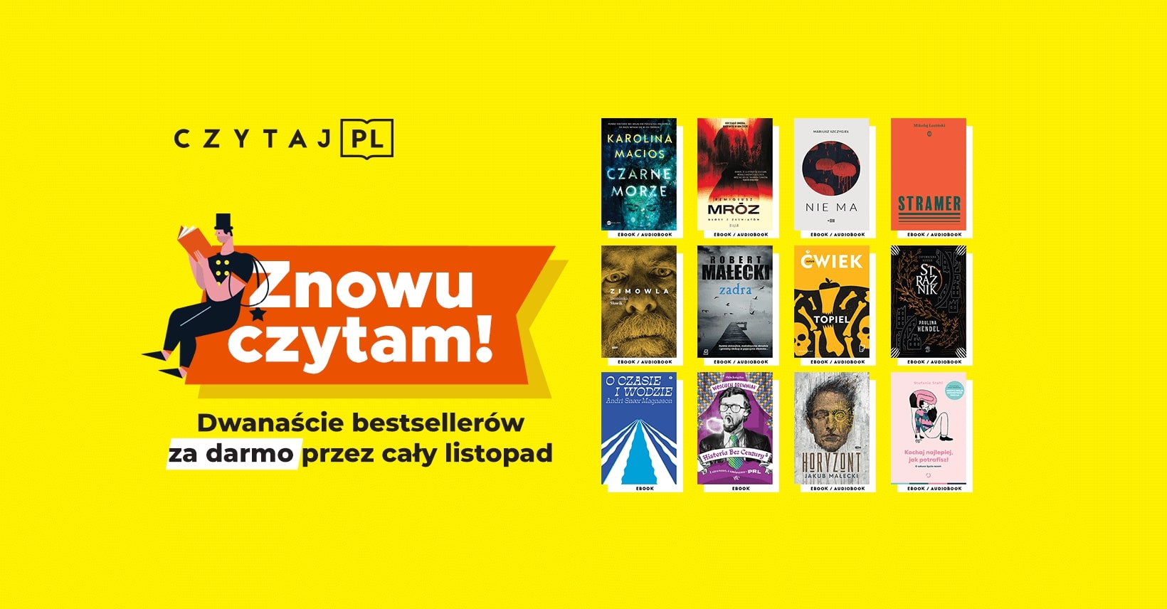 Plakat akcji Czytaj PL 2020, mat. prasowe