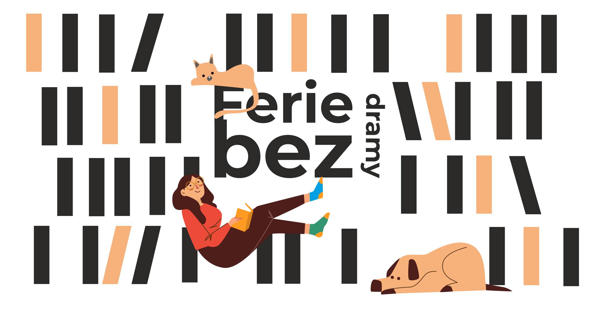 Grafika: Ferie bez dramy w Bibliotece Gdynia