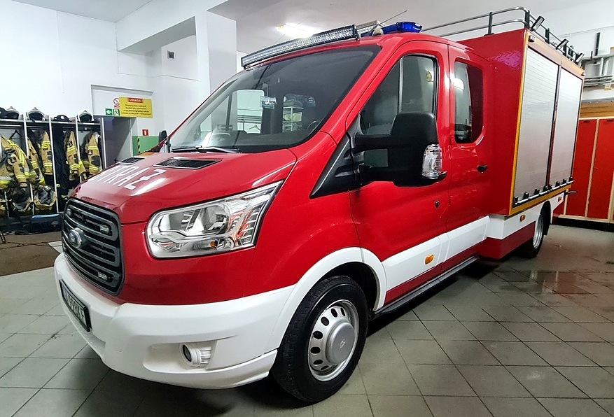 Samoch&oacute;d Lekki Ratownictwa Technicznego w siedzibie OSP Wiczlino. Fot. Zygmunt Gołąb