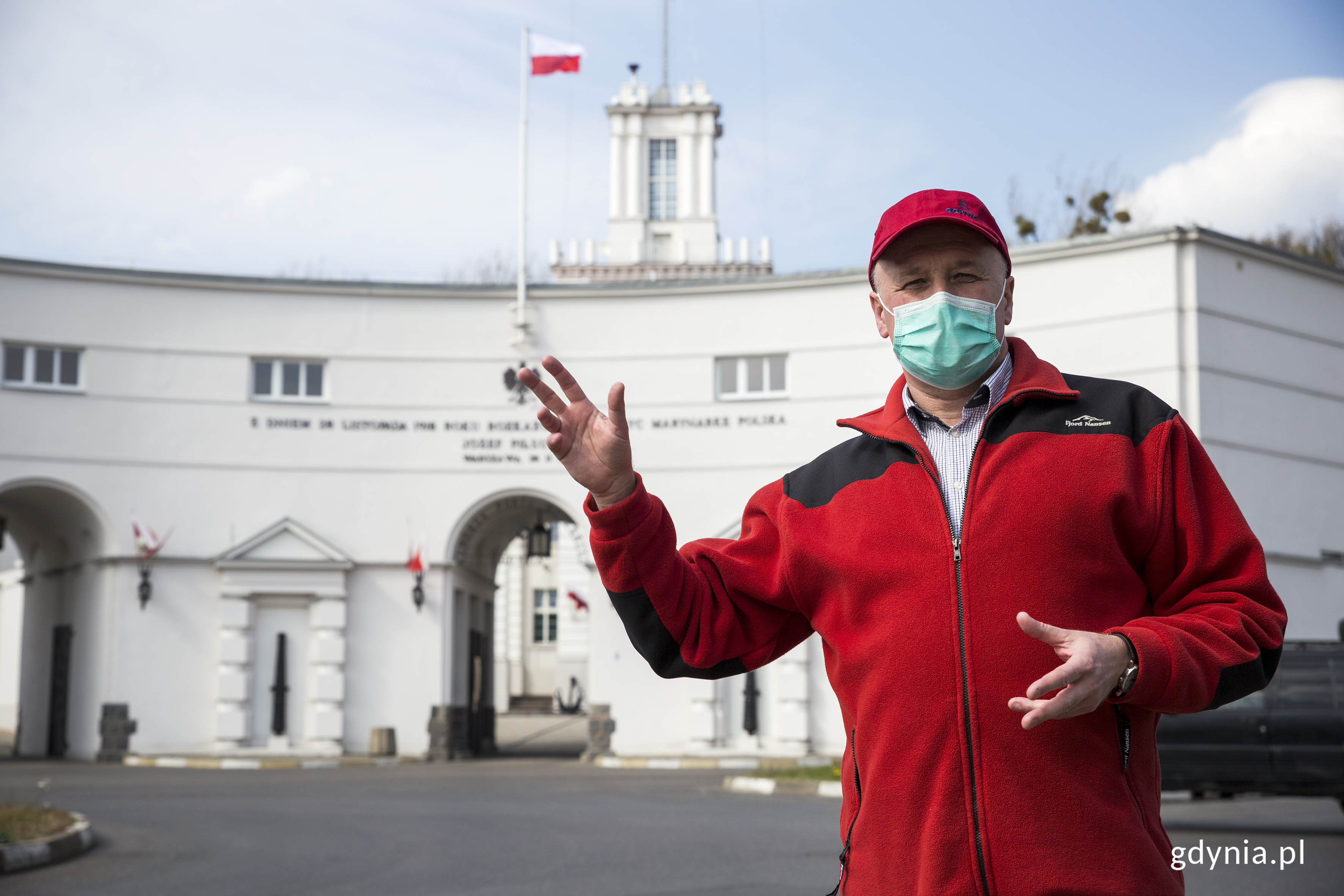 Przewodnik Jarosław Kaczmarczyk w czasie pandemii. fot. Przemysław Kozłowski