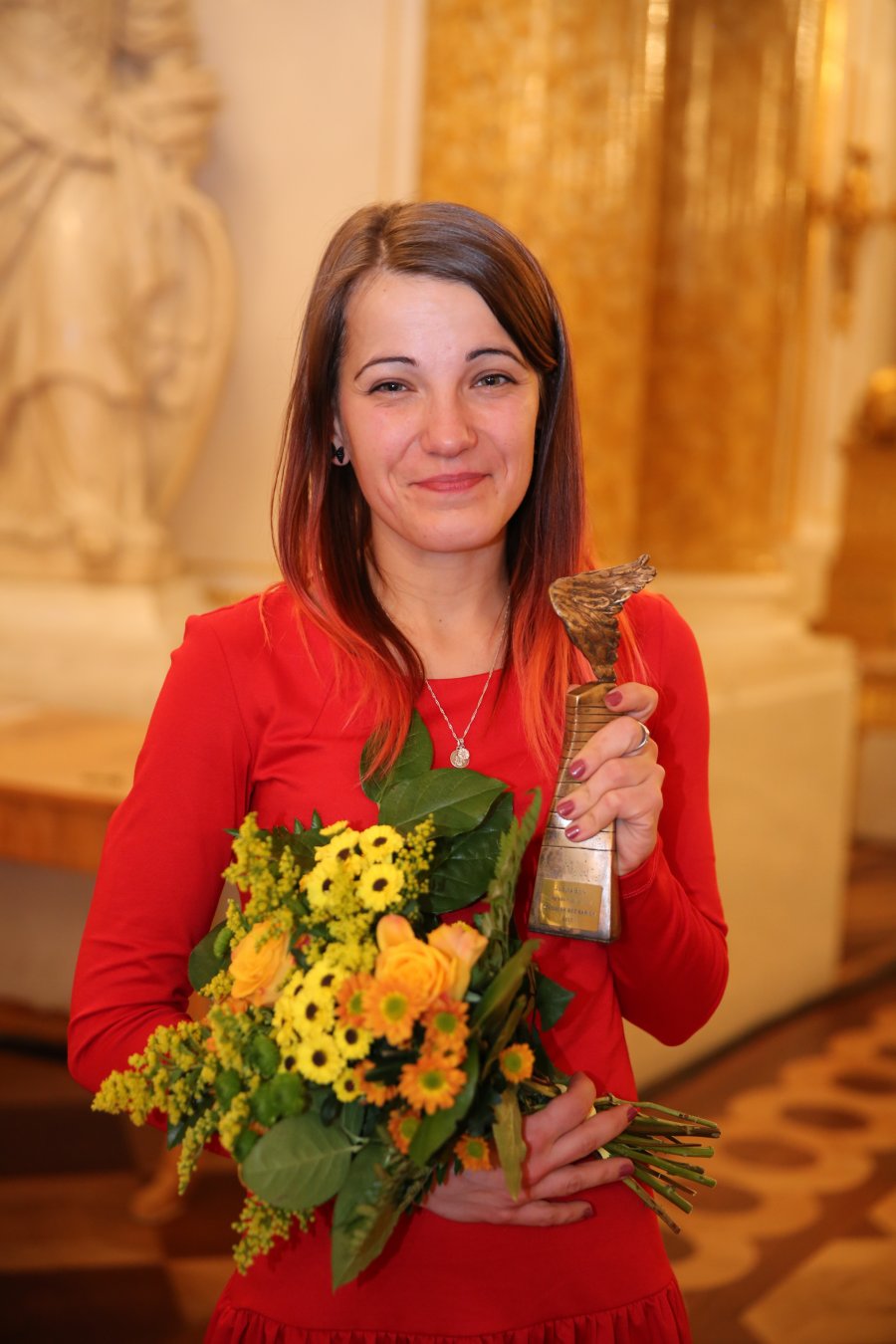Judyta z nagrodą &bdquo;Człowiek bez barier 2017&rdquo;, fot. Marta Kuśmierz/Cegiełka/gdynia.pl