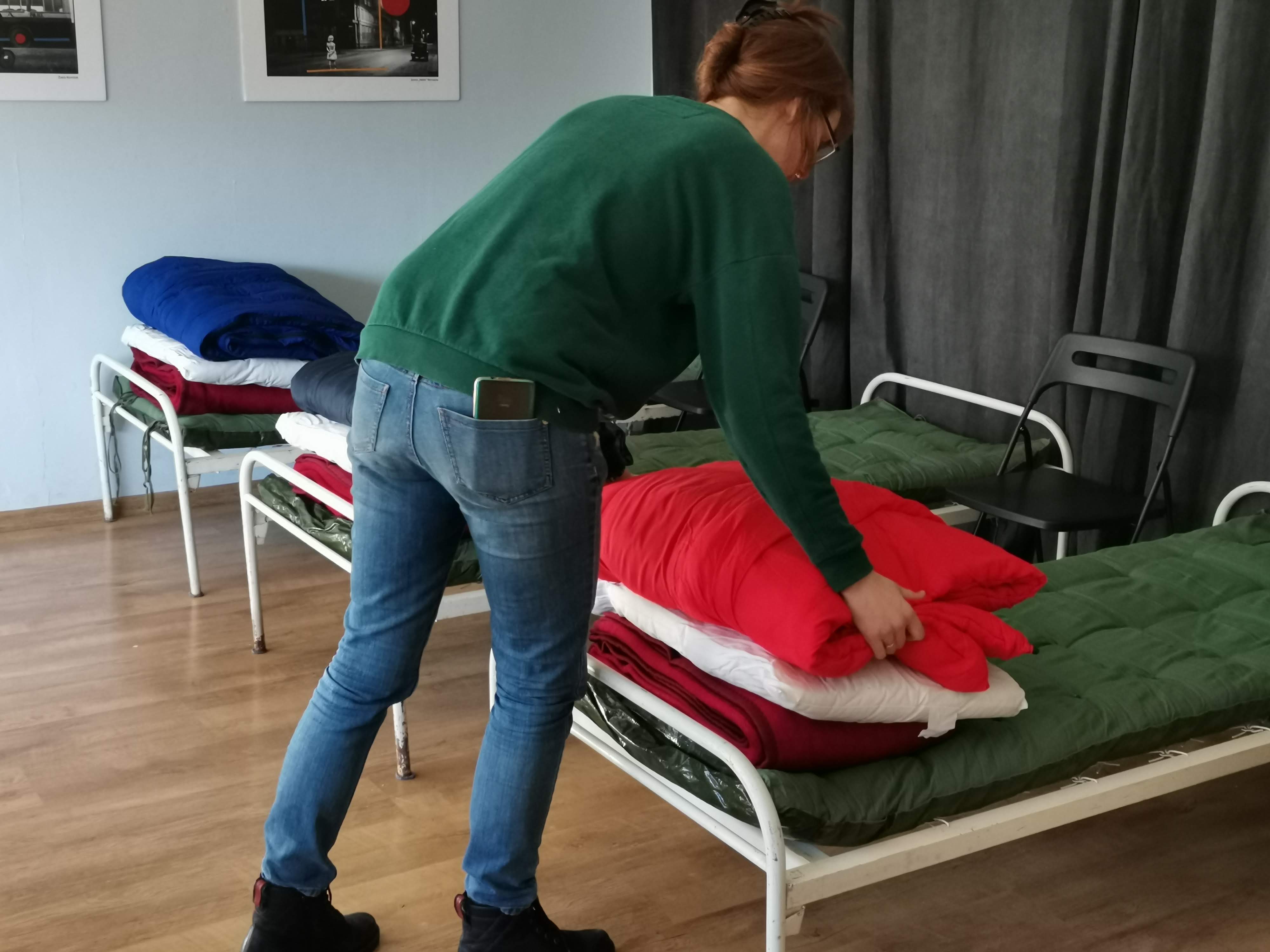 Przystań Lipowa 15. Przygotowanie miejsc dla os&oacute;b uchodźczych // arch. LIS