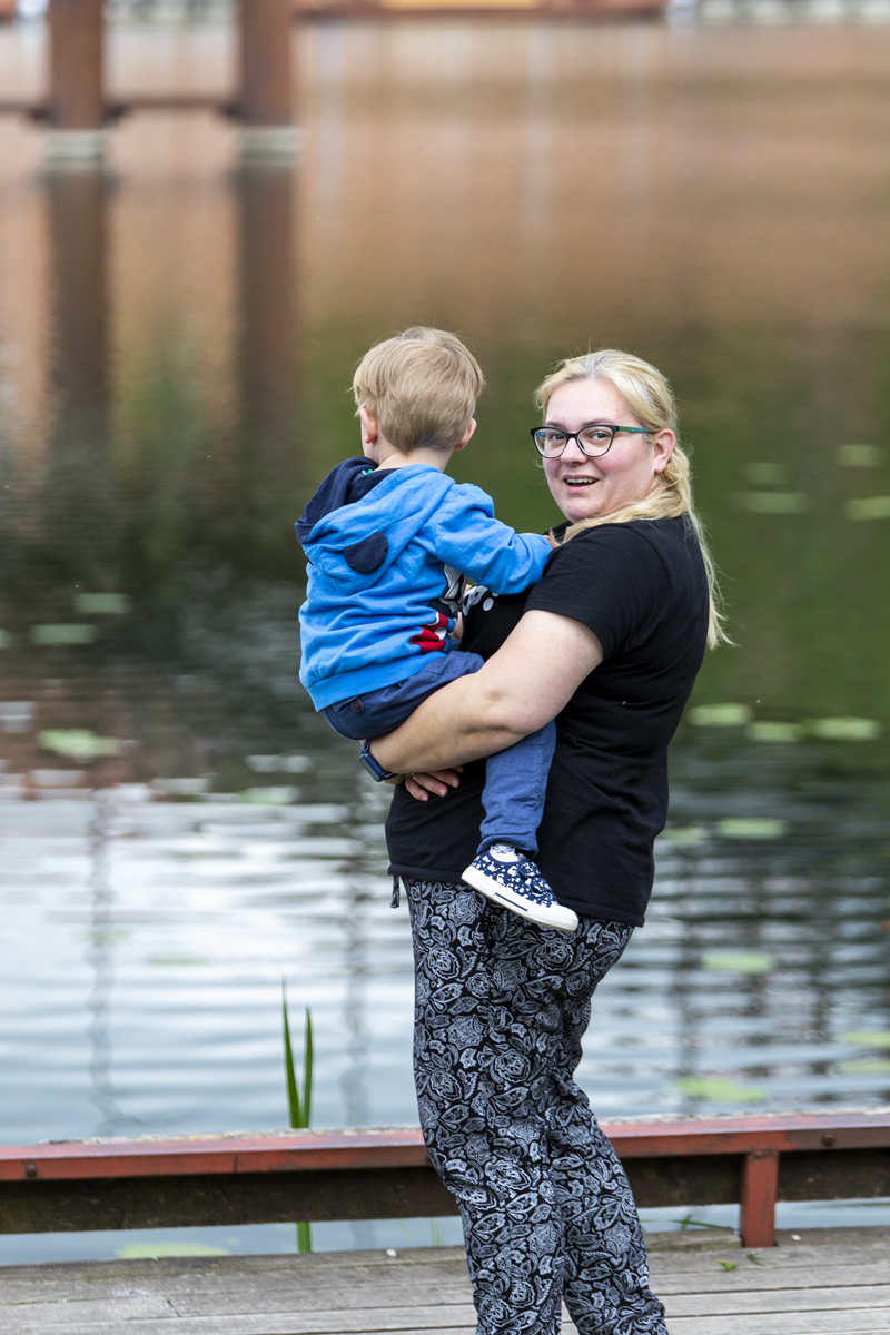 Dorota Obara z Rysiem. Fot. archiwum prywatne