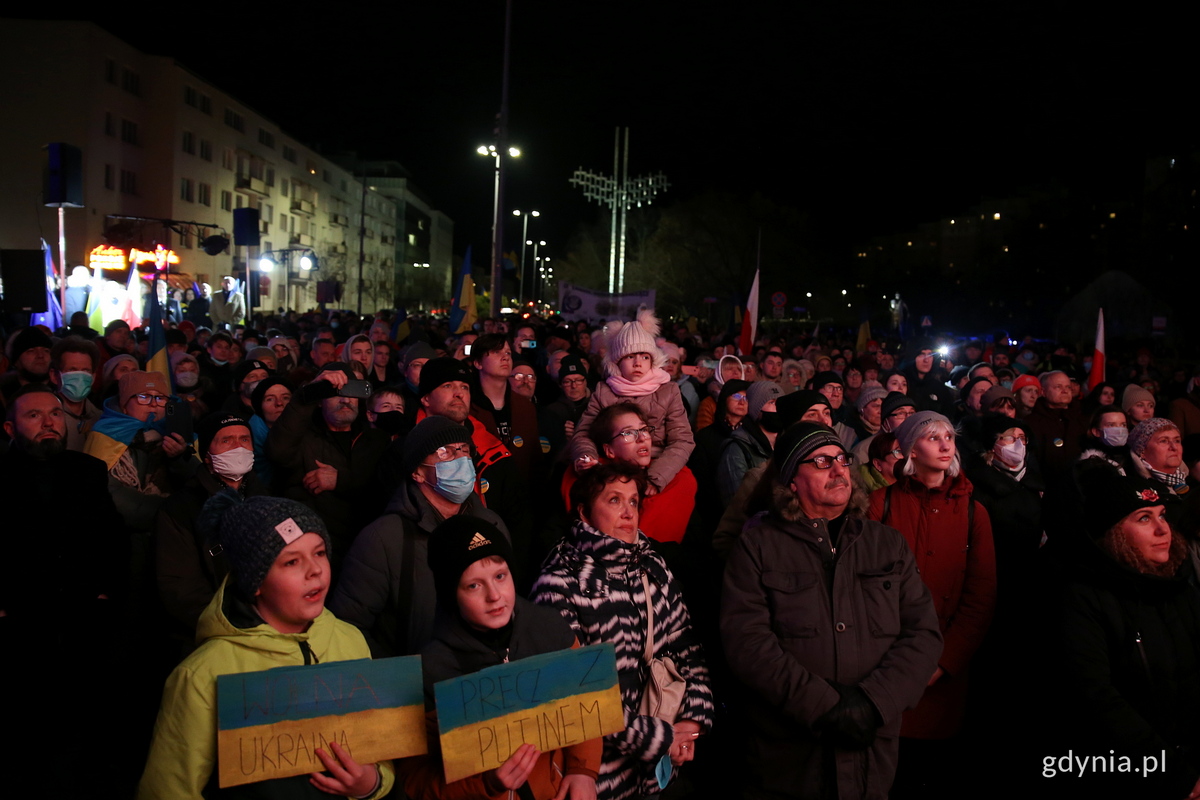 Uroczystość Gdynia z Wami! w geście solidarności z walczącą Ukrainą. Fot. Przemysław Kozłowski
