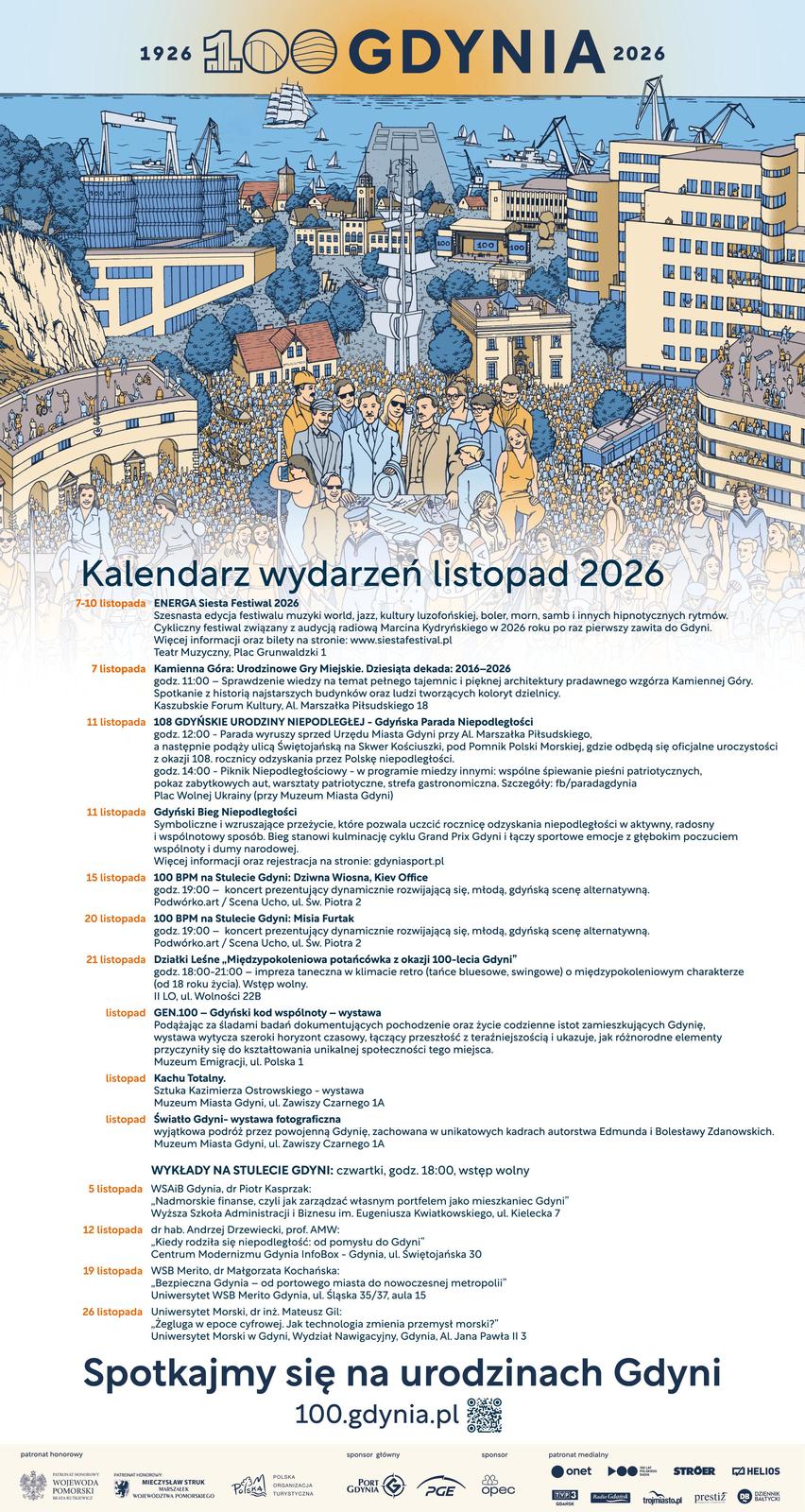 Kalendarz imprez w Gdyni listopad 2026