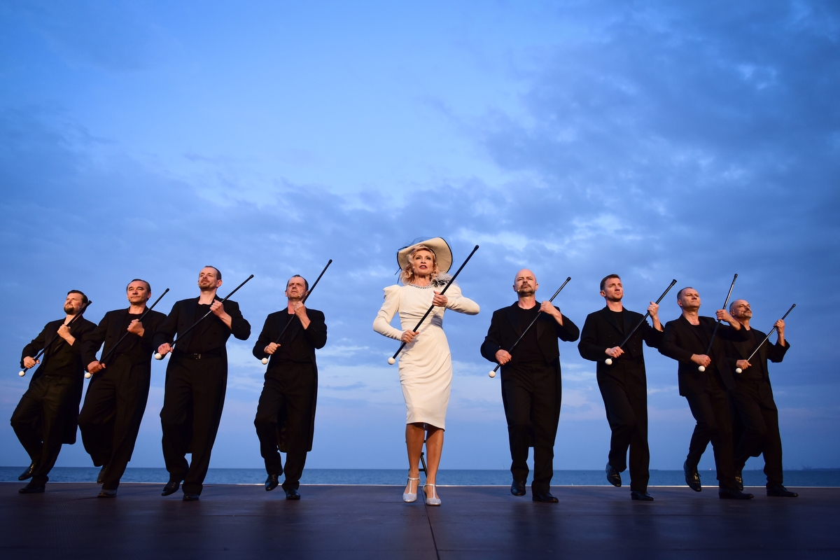 &bdquo;Marlena Dietrich. Iluzje&rdquo; na Scenie Letniej Teatru Miejskiego w Gdyni // fot. Roman Jocher