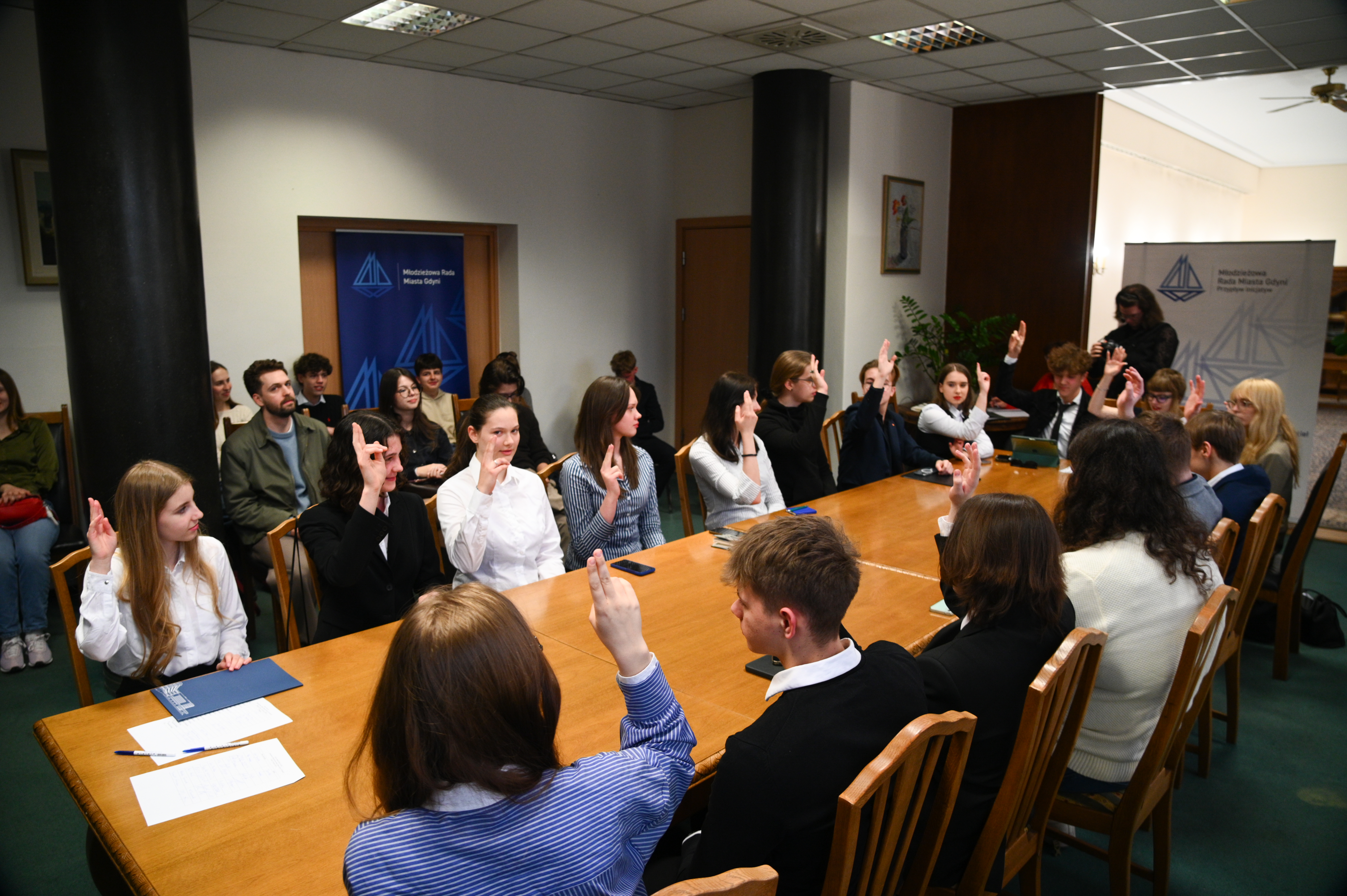 V sesja Młodzieżowej Rady Miasta Gdyni ((fot. Illia Balabai MRM)